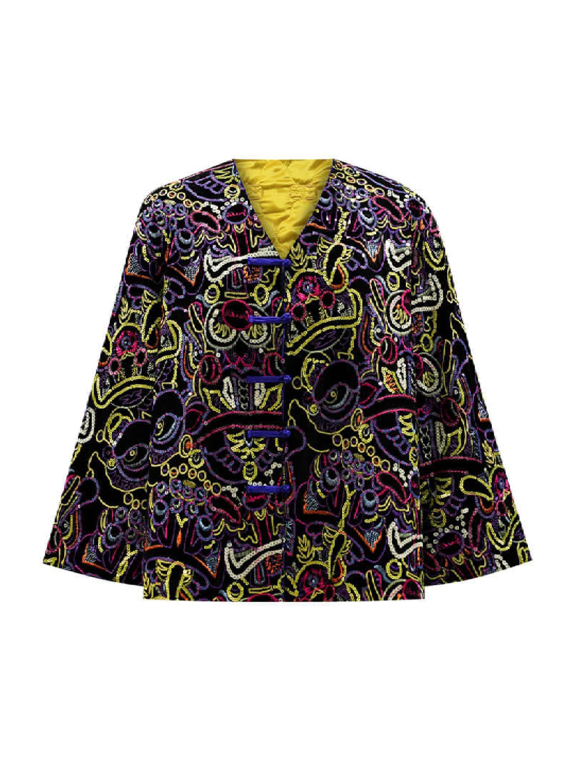Sparkle Collection Black Evening Jacket/Blazer