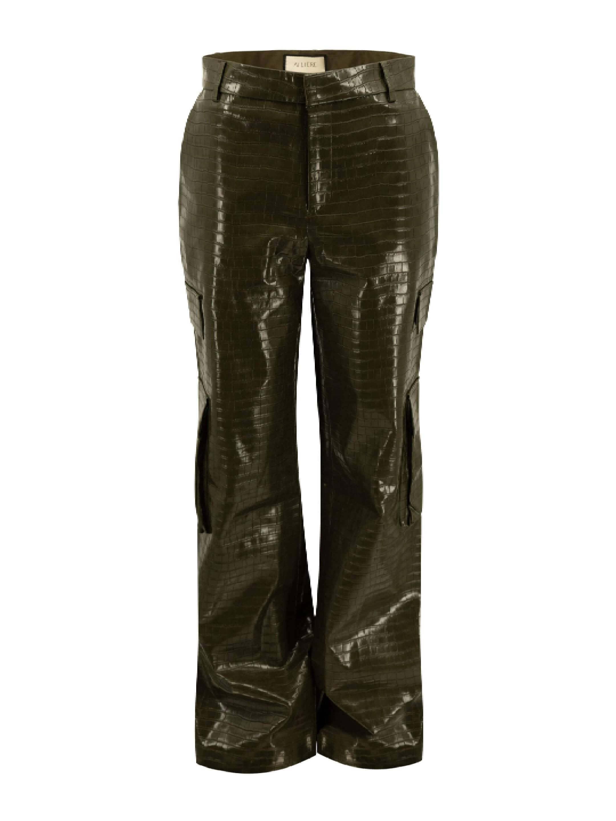 Ailiere Green Mid Rise Pants