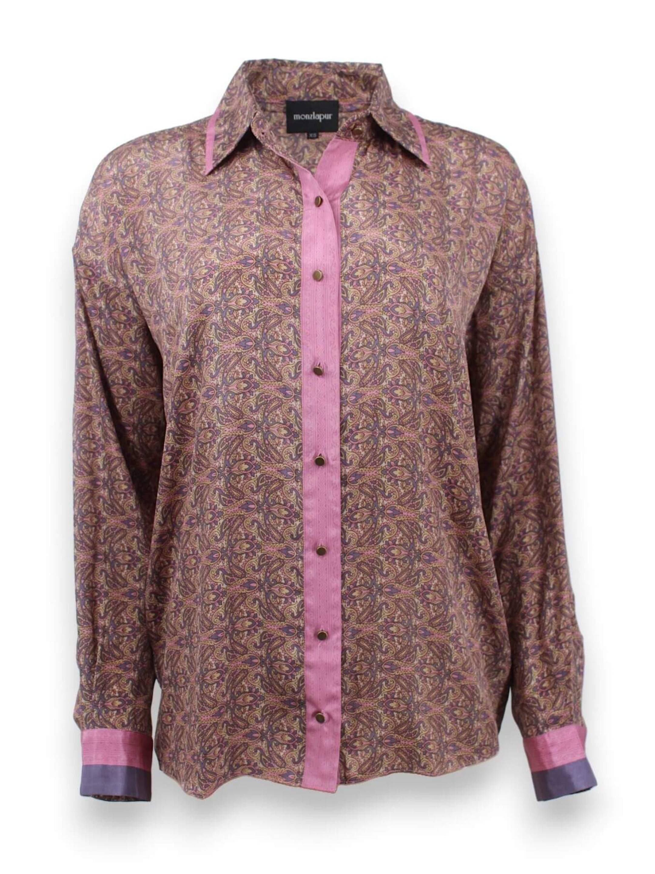 MONZLAPUR Floral Print Long Sleeve Top