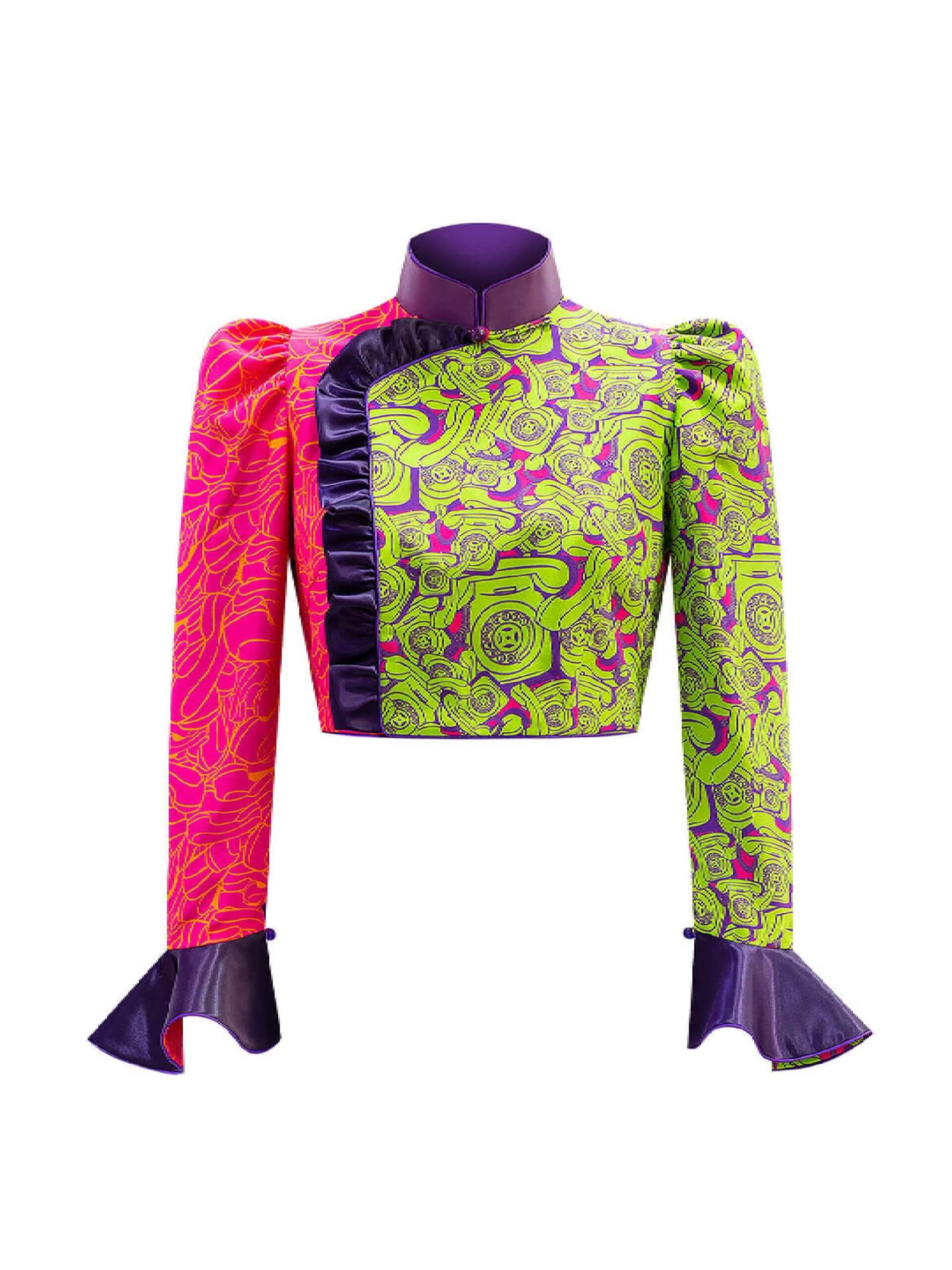 Sparkle Collection Green Long Sleeve Top