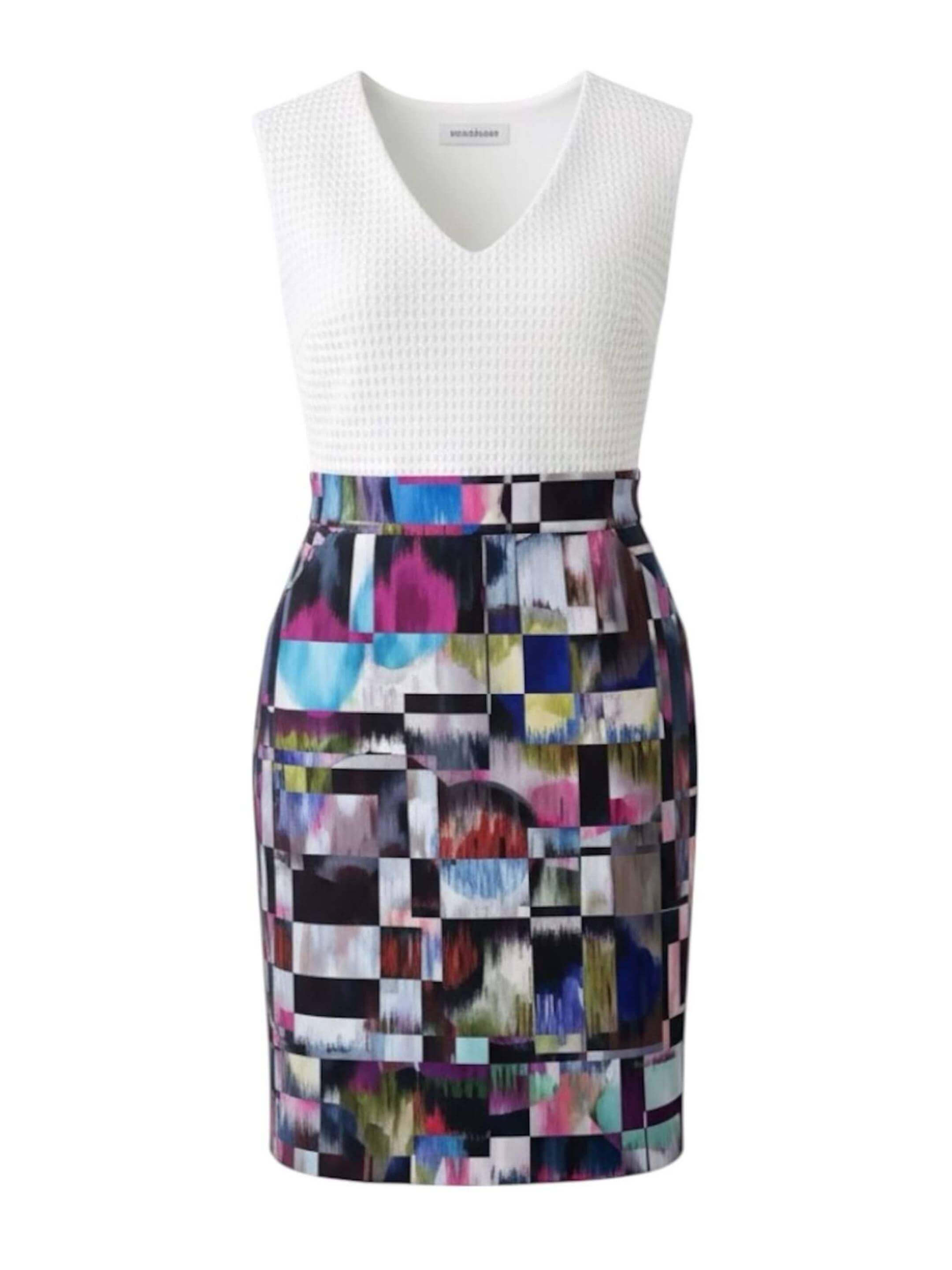 MundoE&amp;E Geometric Print Cocktail Dress