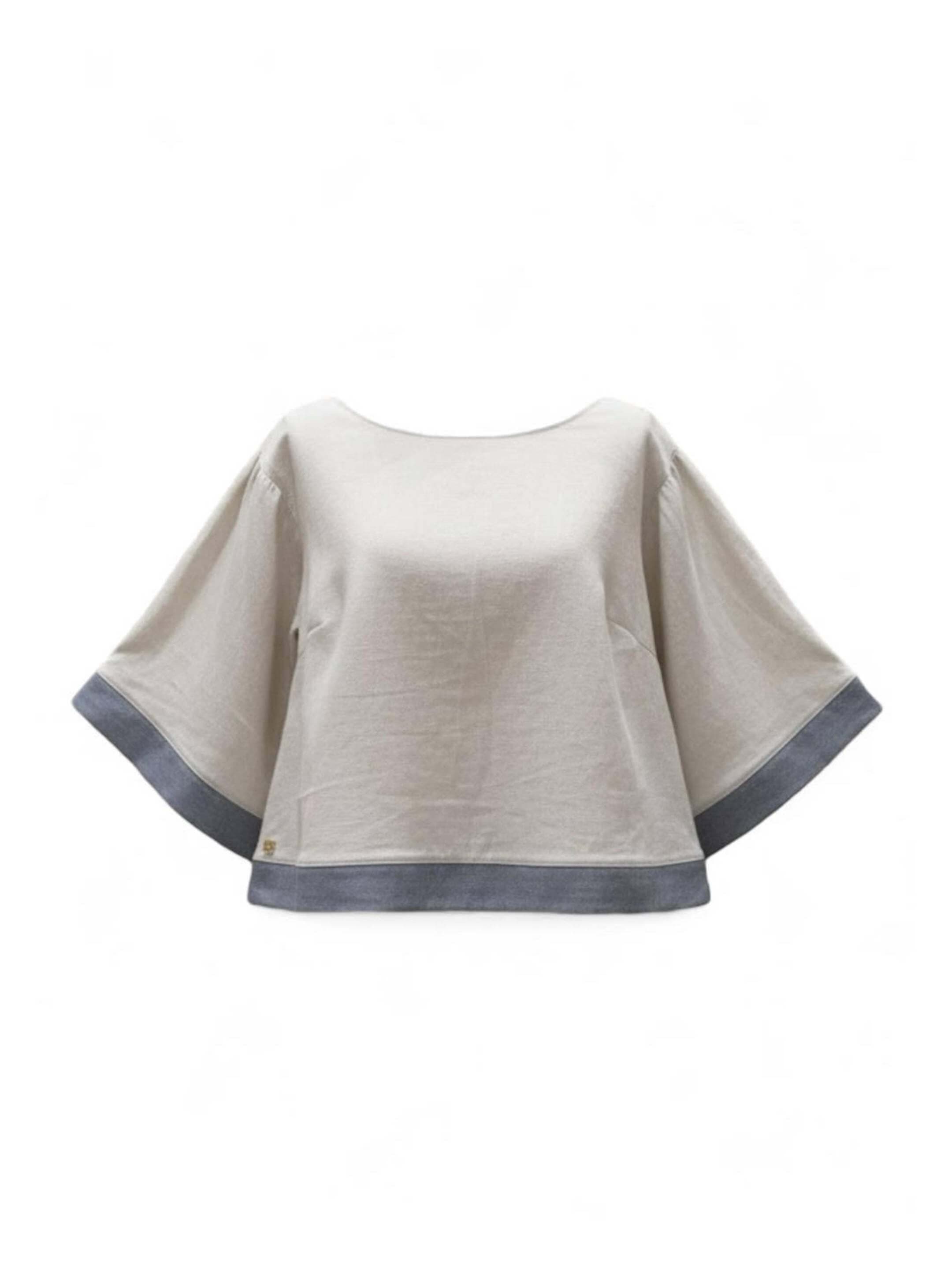 MundoE&amp;E Ivory/Cream Cropped Top