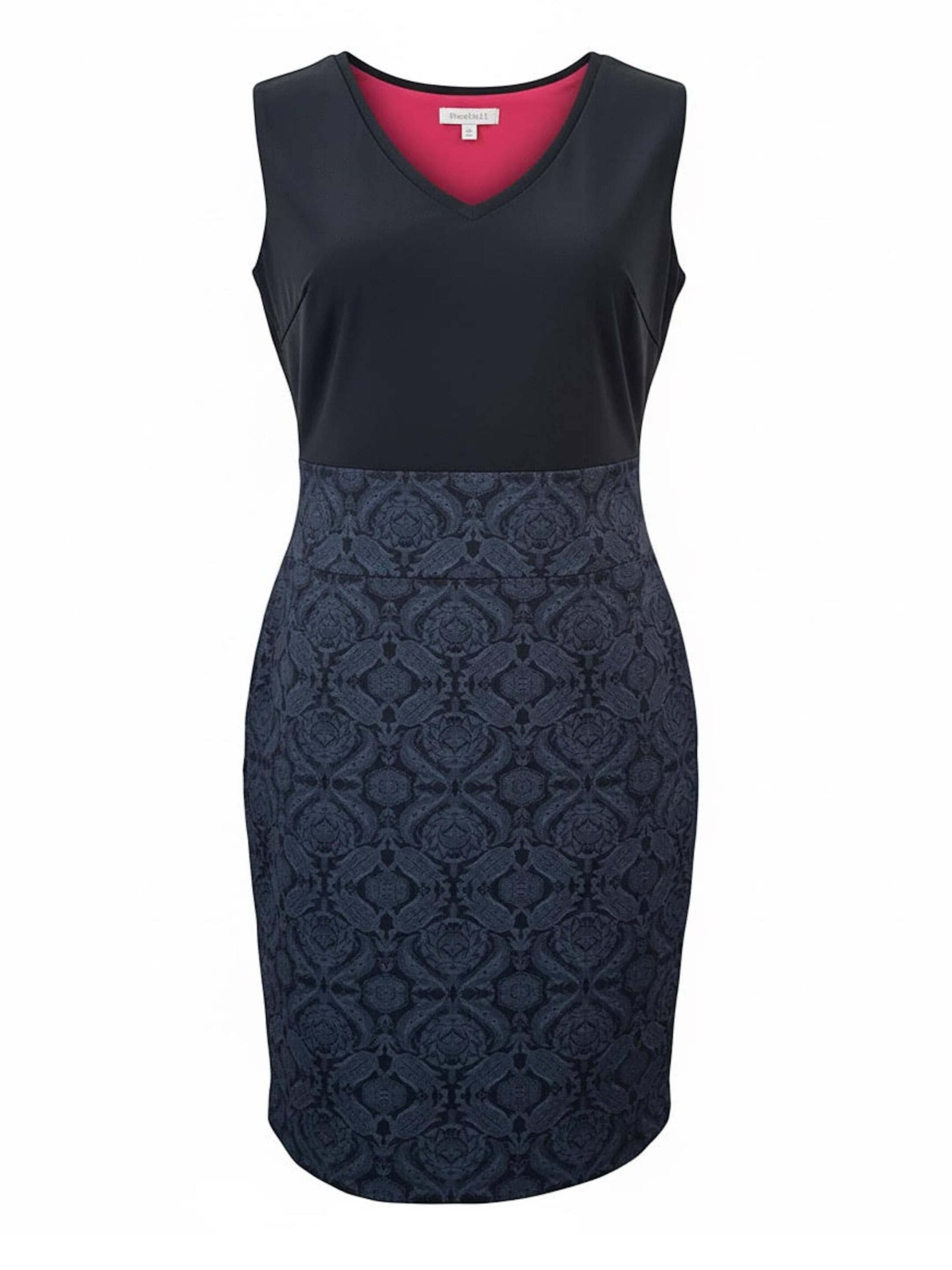 MundoE&amp;E Blue And Fuchia Reversible Work Dress