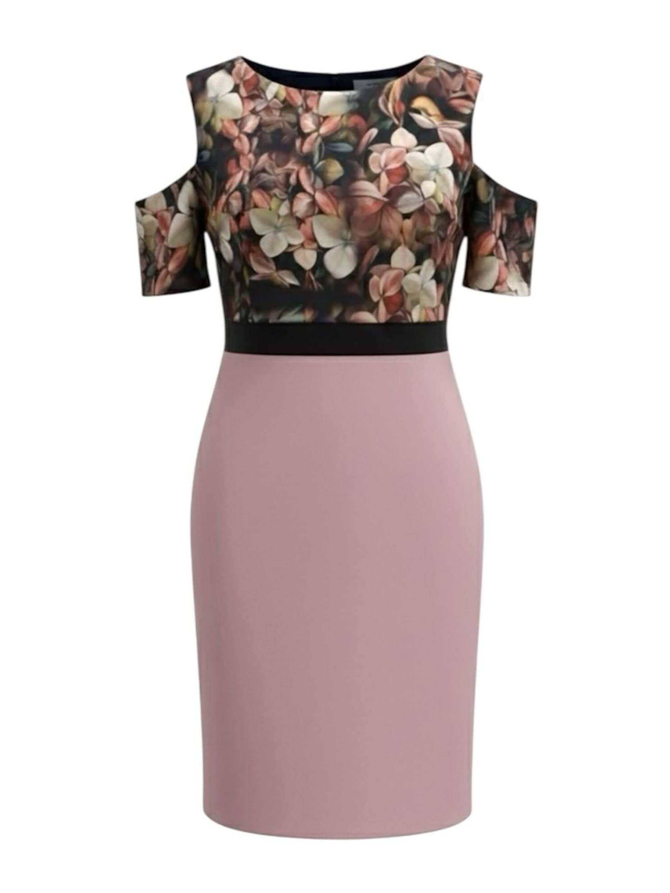 MundoE&amp;E Floral Print Reversible Cocktail Dress