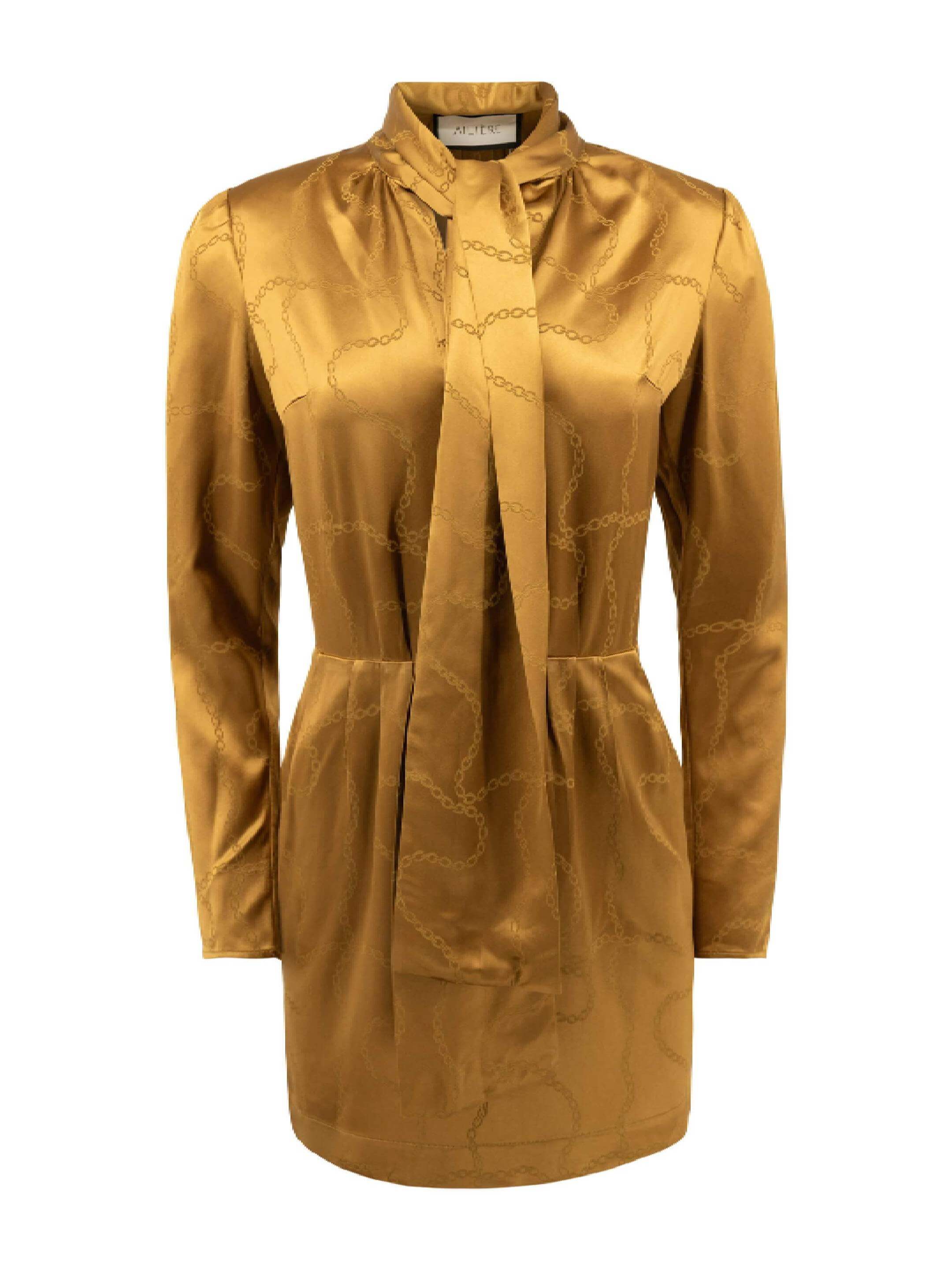 Ailiere Gold Mini Dress