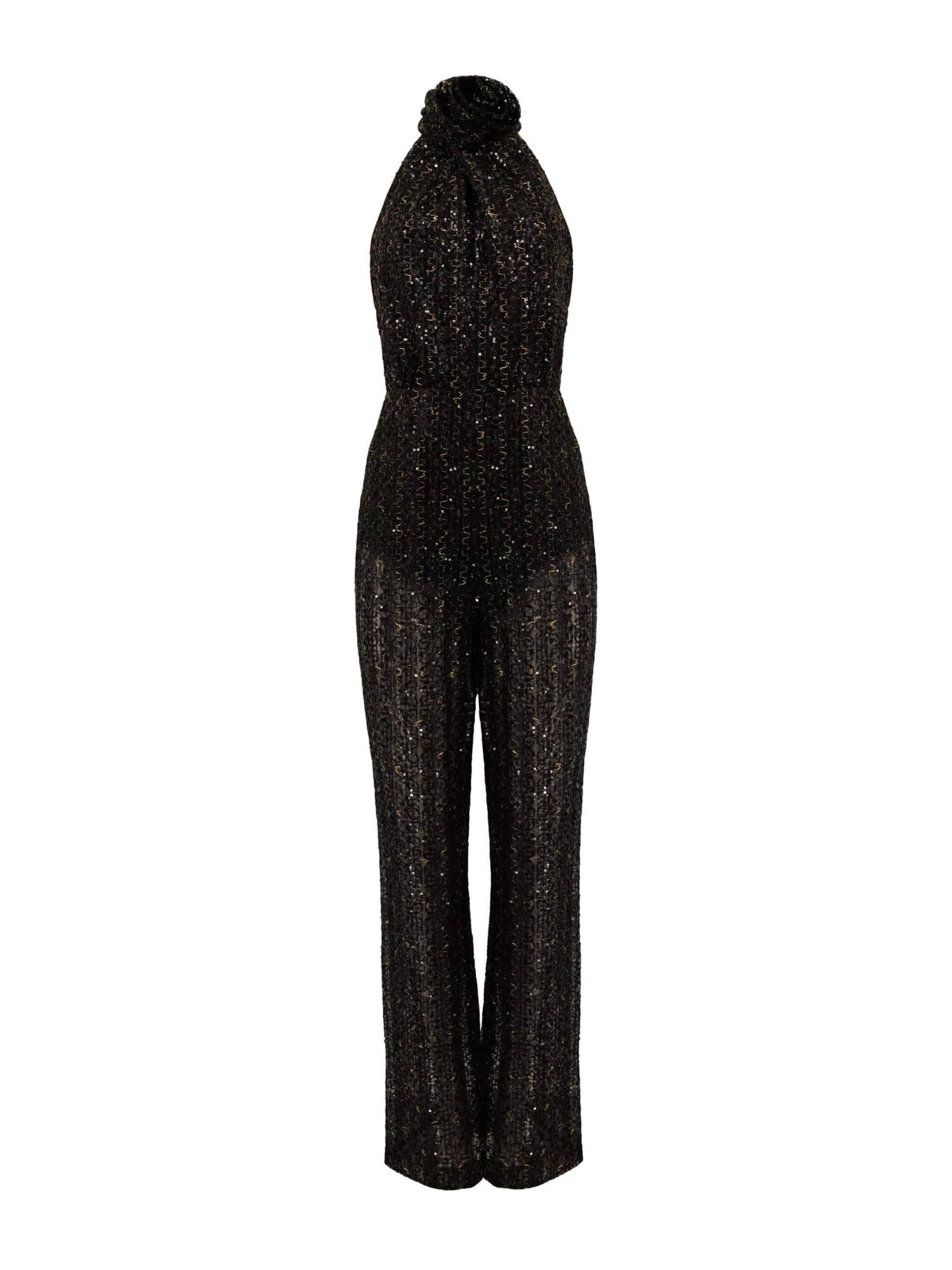 Ailiere Black Sparkle Jumpsuit