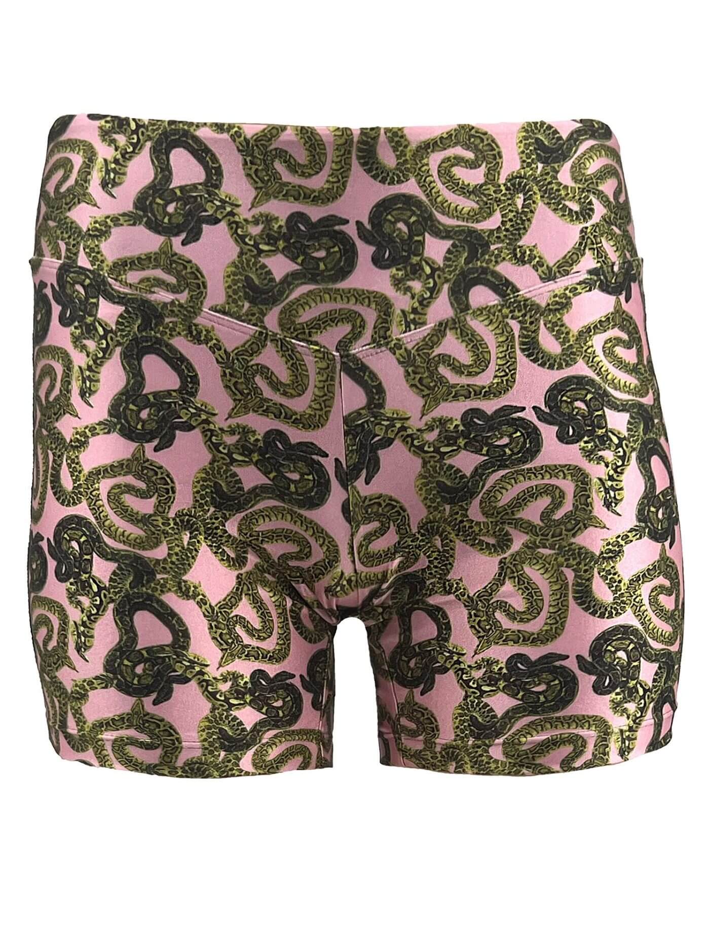 MONZLAPUR SS23 – Snake Biker Shorts – Pink