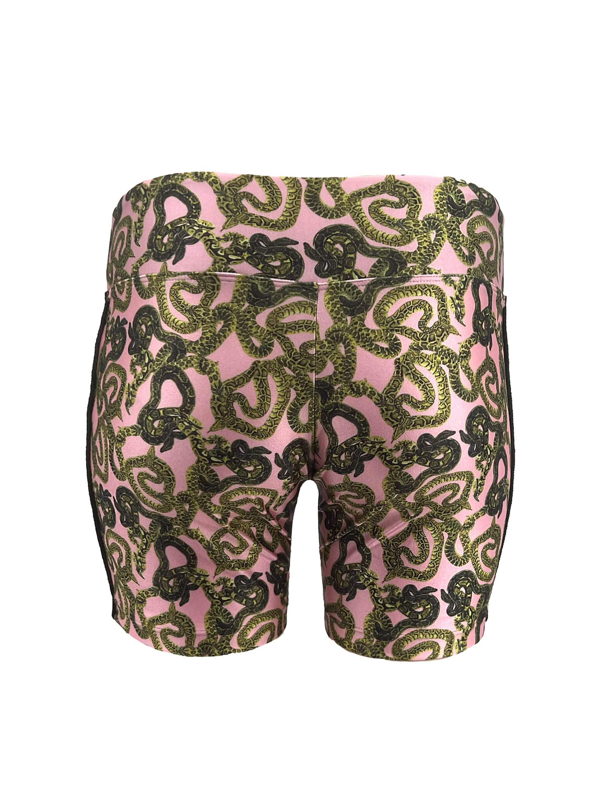 MONZLAPUR SS23 – Snake Biker Shorts – Pink thumbnail 4