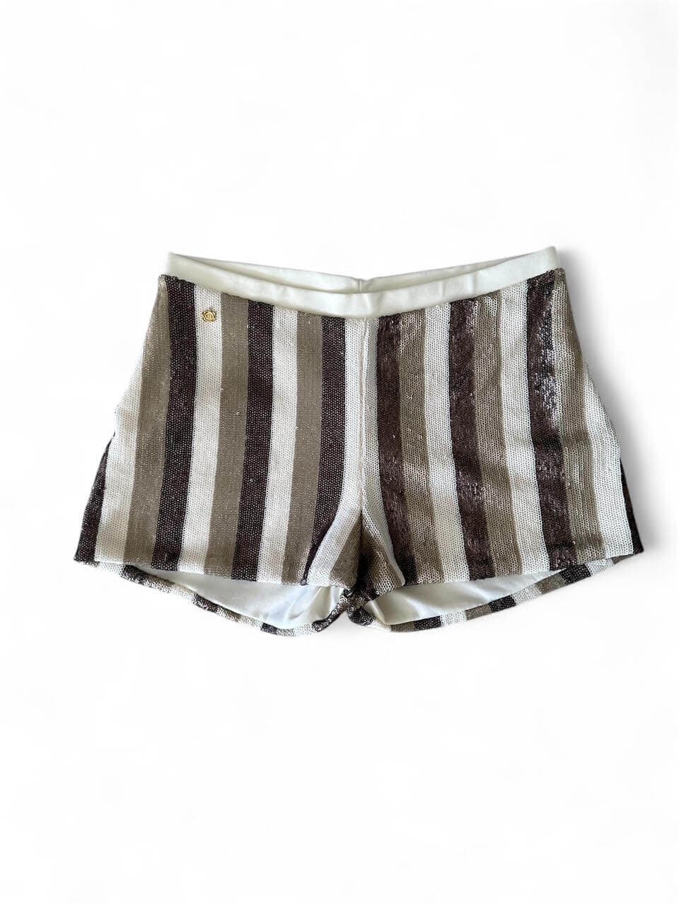 MundoE&amp;E Bronze Sequins Short And Mini Shorts thumbnail 3