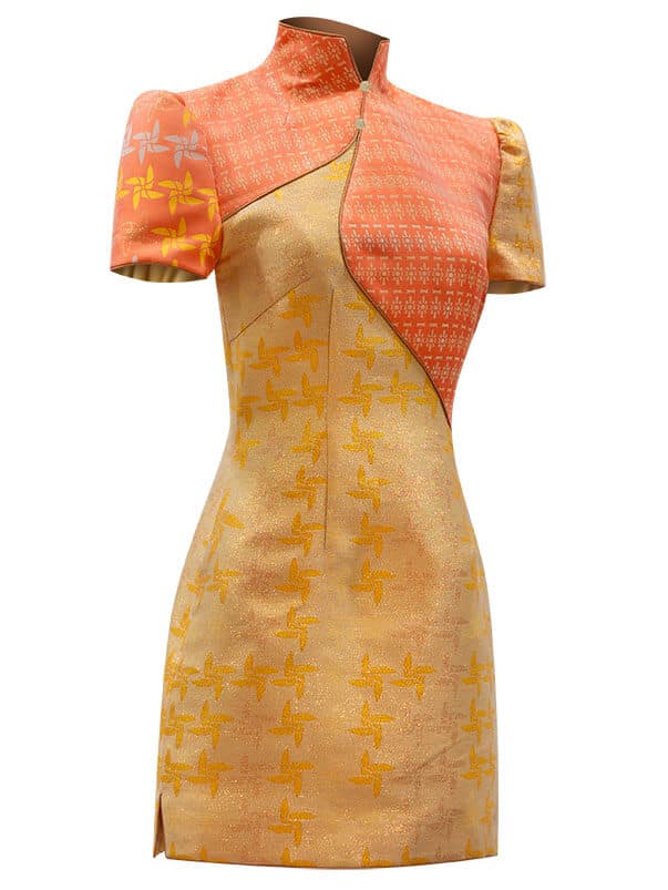Sparkle Collection Orange Mini Dress thumbnail 4