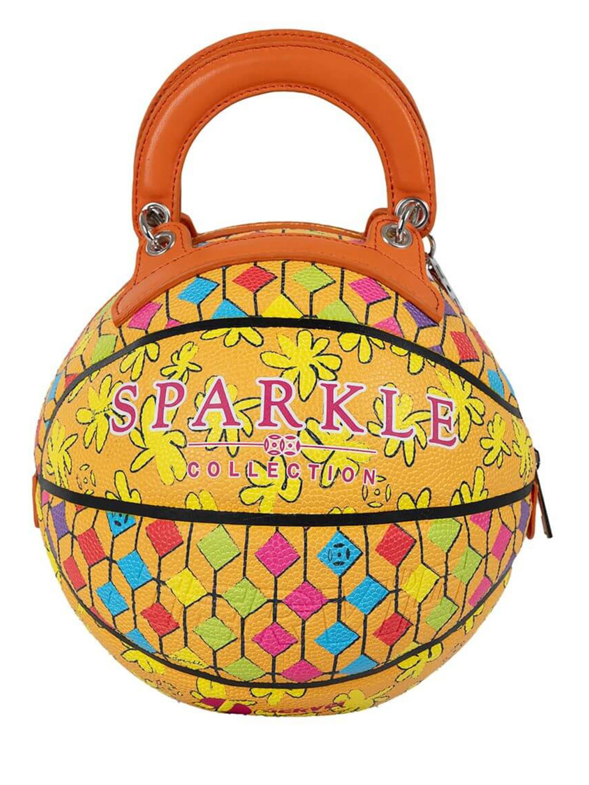 Sparkle Collection Orange Lamb Skin Medium Evening