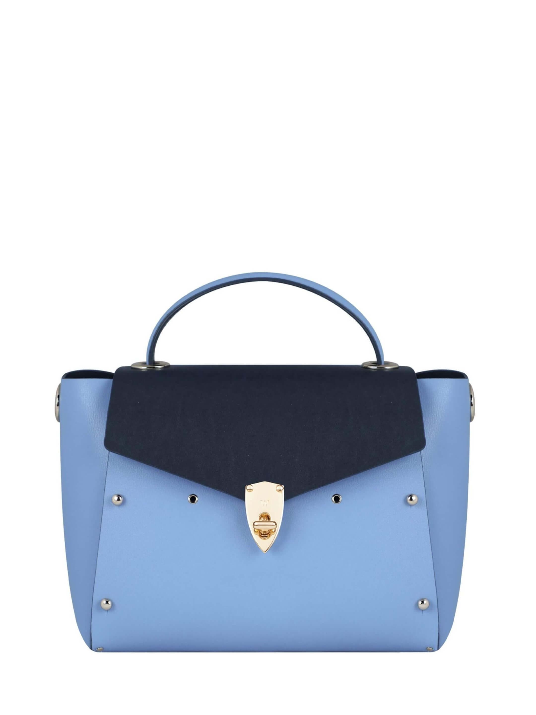 WANACCESSORY Blue Gold Calf Leather Medium Handle