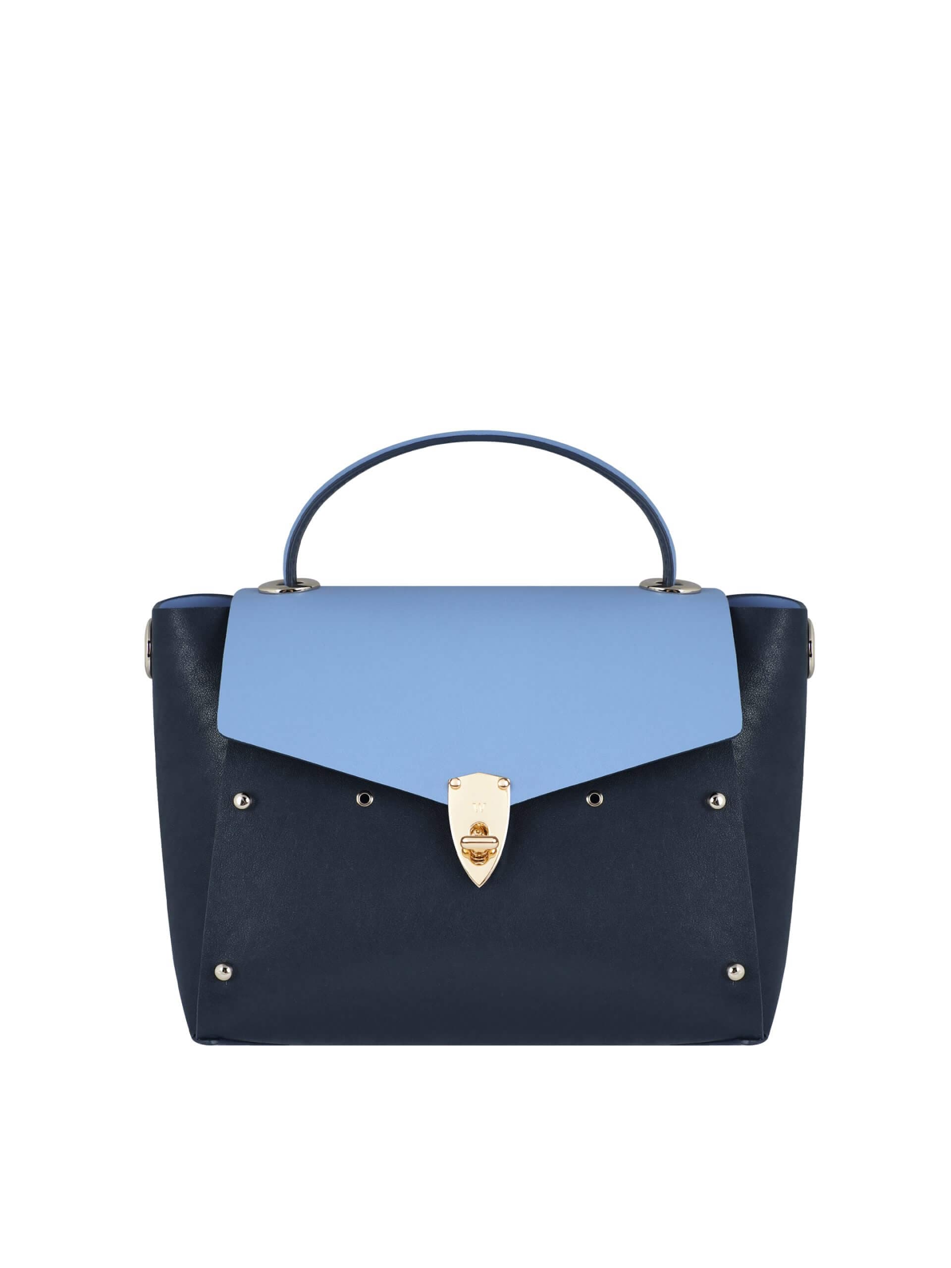 WANACCESSORY Blue Gold Calf Leather Medium Handle thumbnail 2