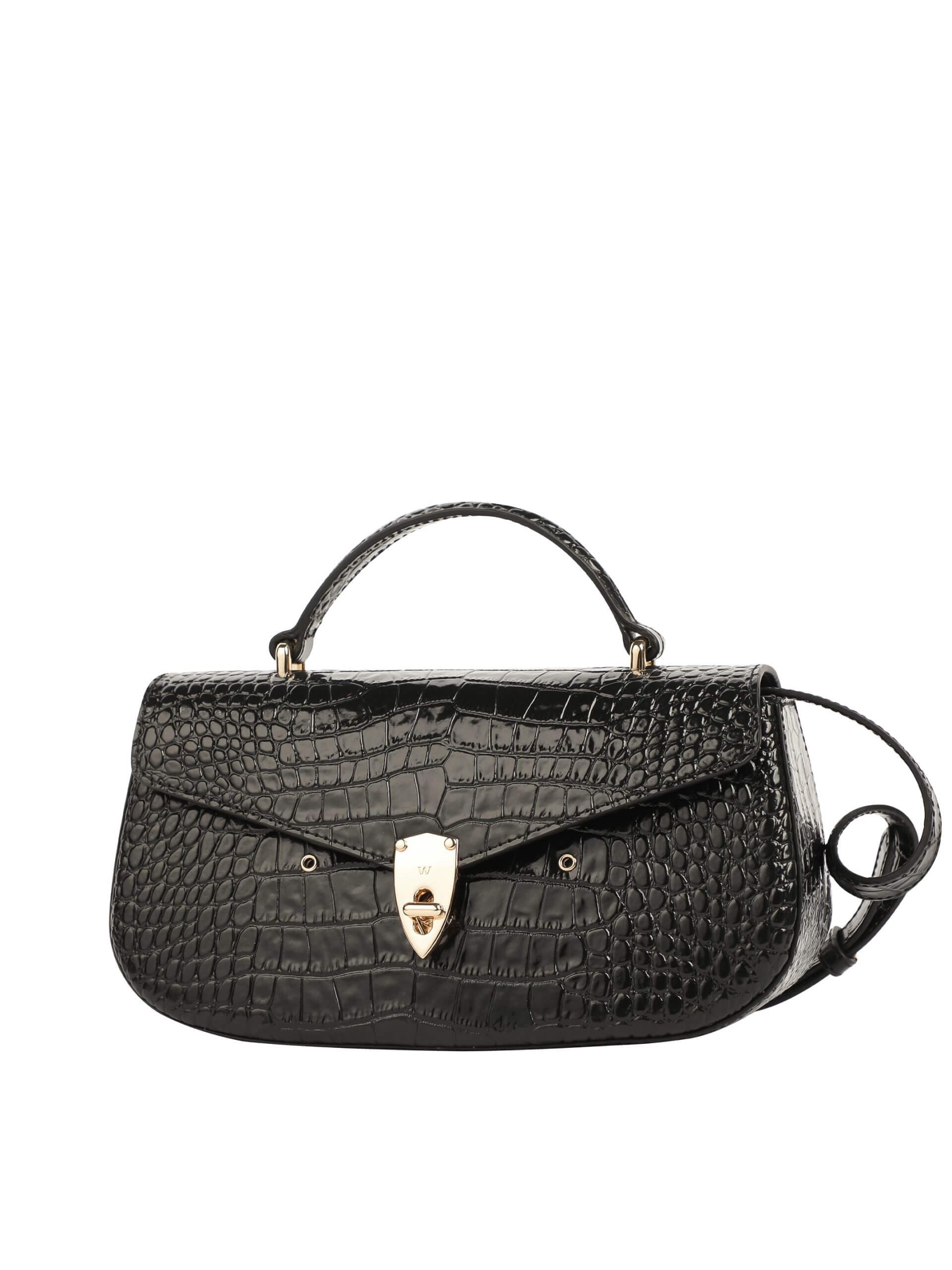 WANACCESSORY Black Brass Calf Leather Medium Handle thumbnail 2