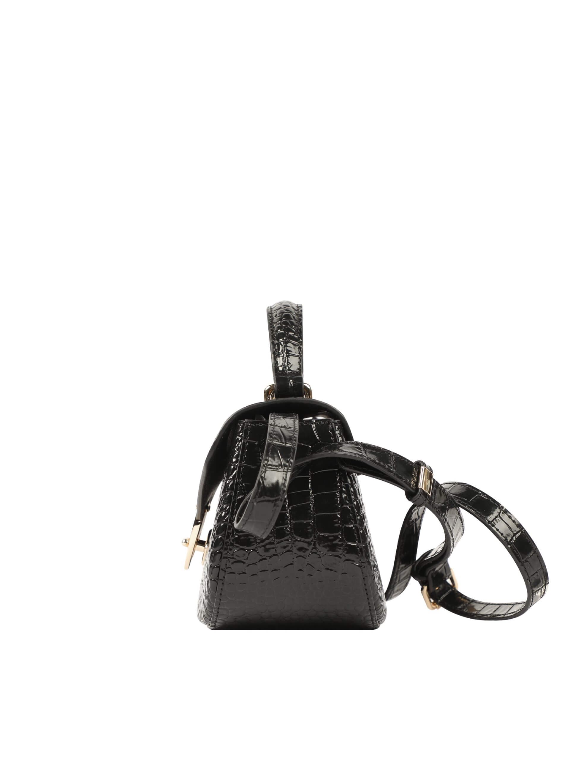 WANACCESSORY Black Brass Calf Leather Medium Handle thumbnail 3