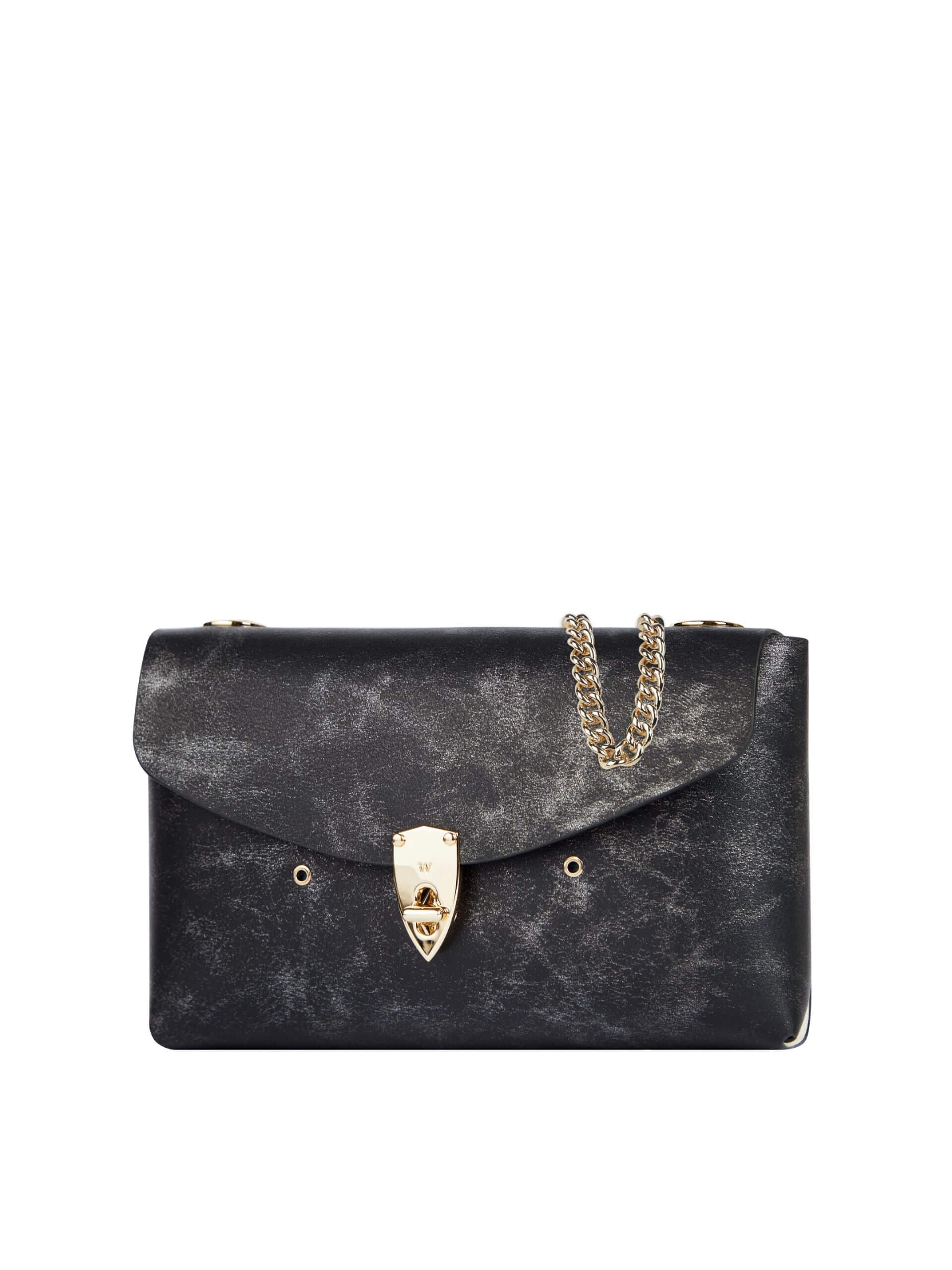 WANACCESSORY White Black Calf Leather Small Crossbody thumbnail 3