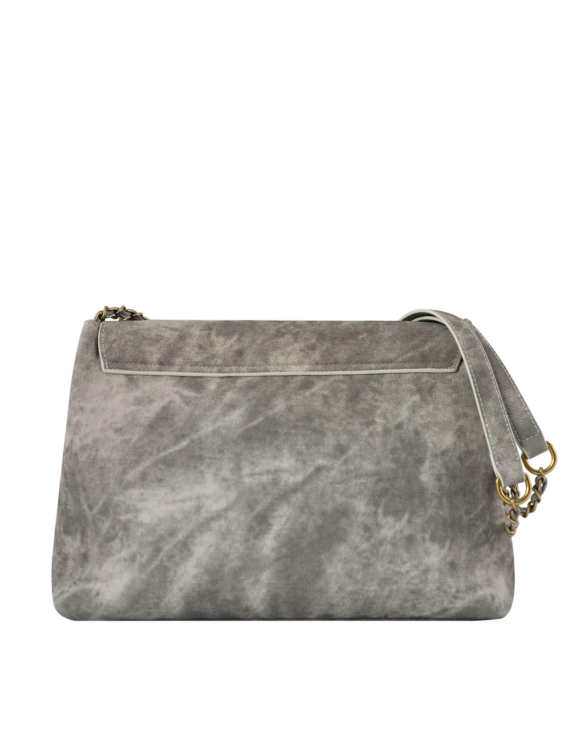 WANACCESSORY Grey Brass Canvas Large Shoulder thumbnail 4