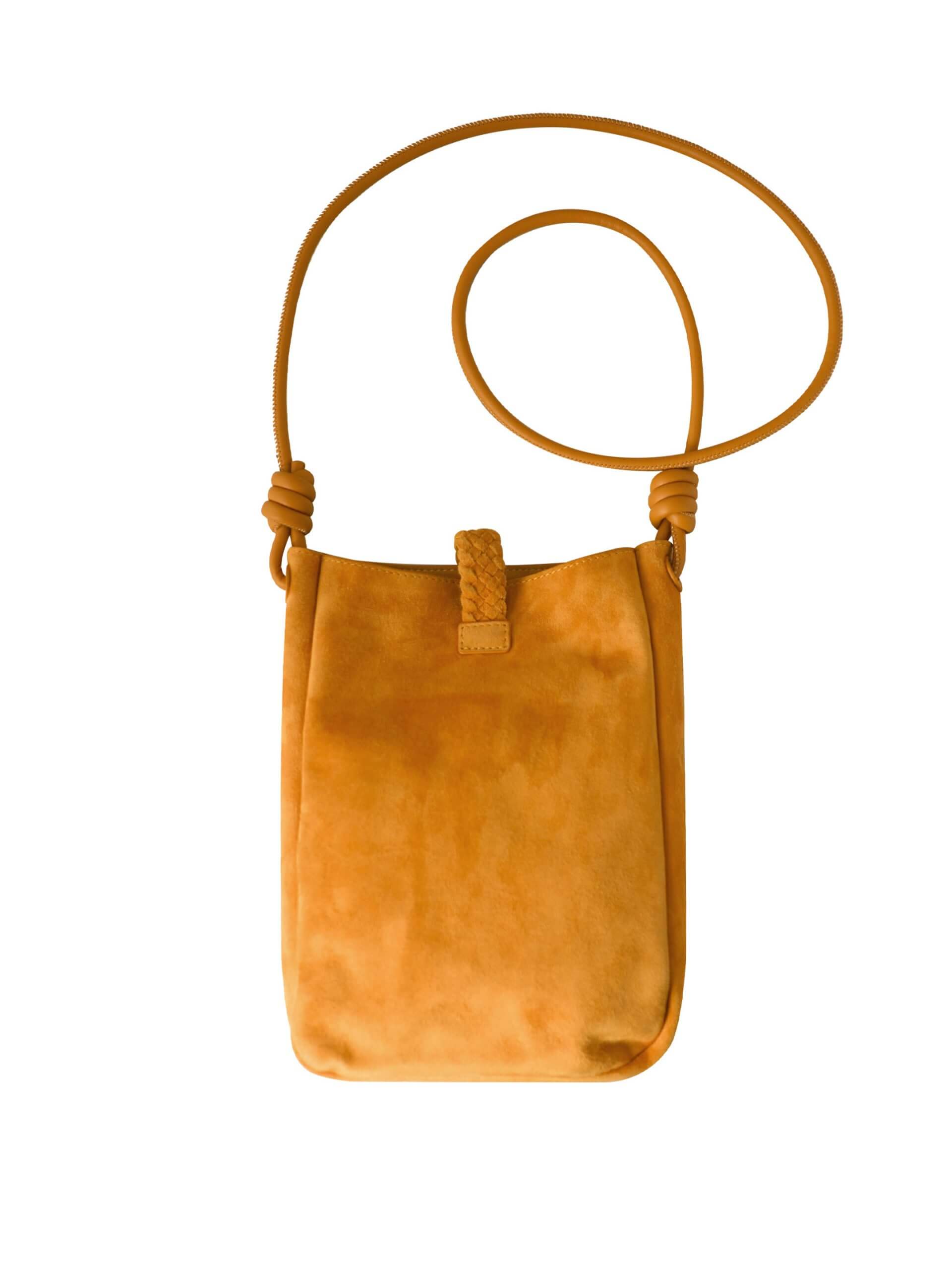 WANACCESSORY Brown Brass Lamb Skin Small Crossbody thumbnail 4