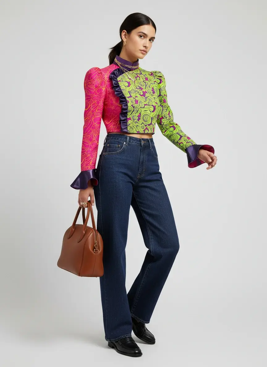 Sparkle Collection Green Long Sleeve Top thumbnail 2