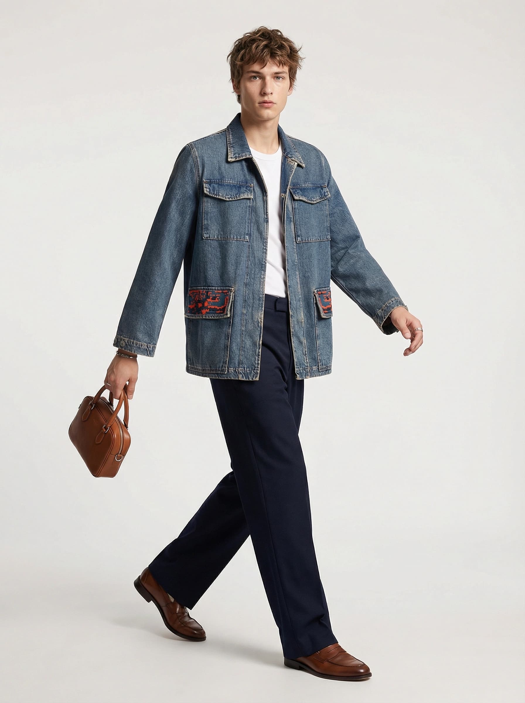GLIX Blue Denim Jacket/Blazer thumbnail 2