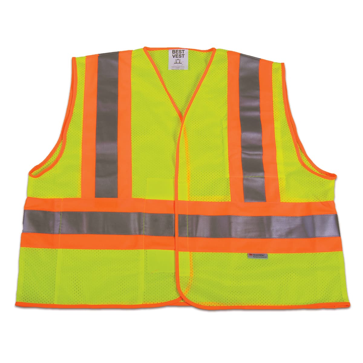 HOOK & LOOP, 3M CONTRASTING MESH VEST, ONE SIZE – JS1101