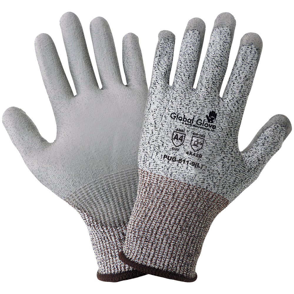 GGS PUG-611 – Samurai Glove Polyurethane Coated Cut Resistant Gloves – Cut Level A4