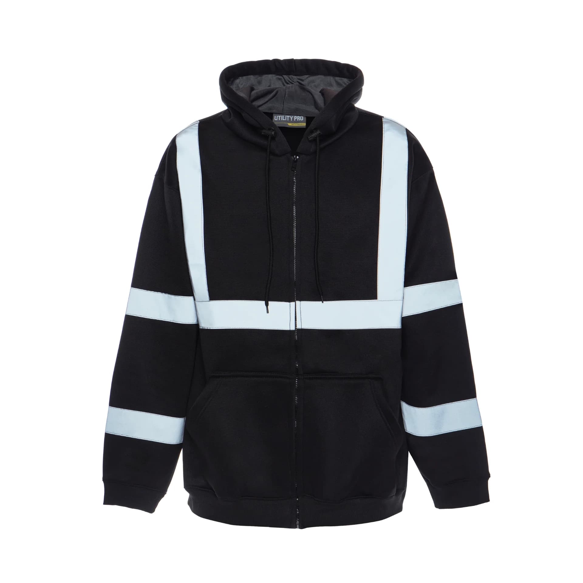 Black Enhanced Visibility Soft Shell Heavyweight Sweatshirt – UHV424
