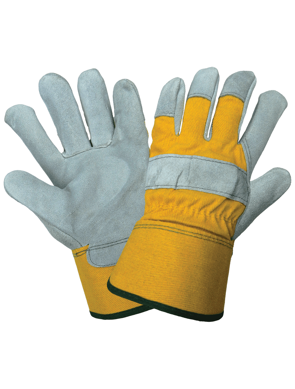 GGS 2190  – Premium Cowhide Leather Palm Gloves with Double Layer Duck Safety Cuff – DOZEN