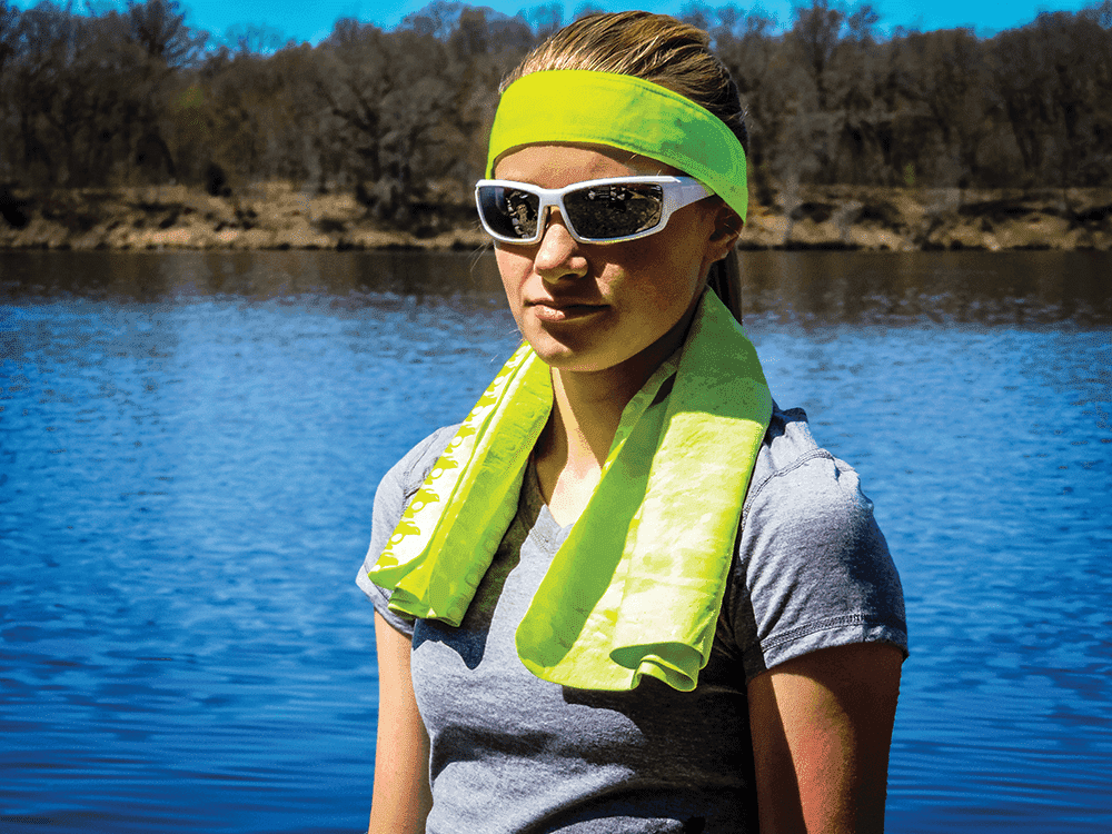 Bullhead – Hi Vis Lime Cooling Towel – 16″ x 25.5″ – GLO-CT1 thumbnail 3