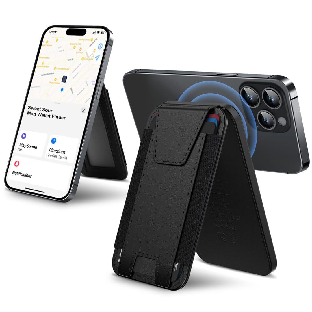 Leather Magnetic Wallet & Tracker – Apple Find My thumbnail 2