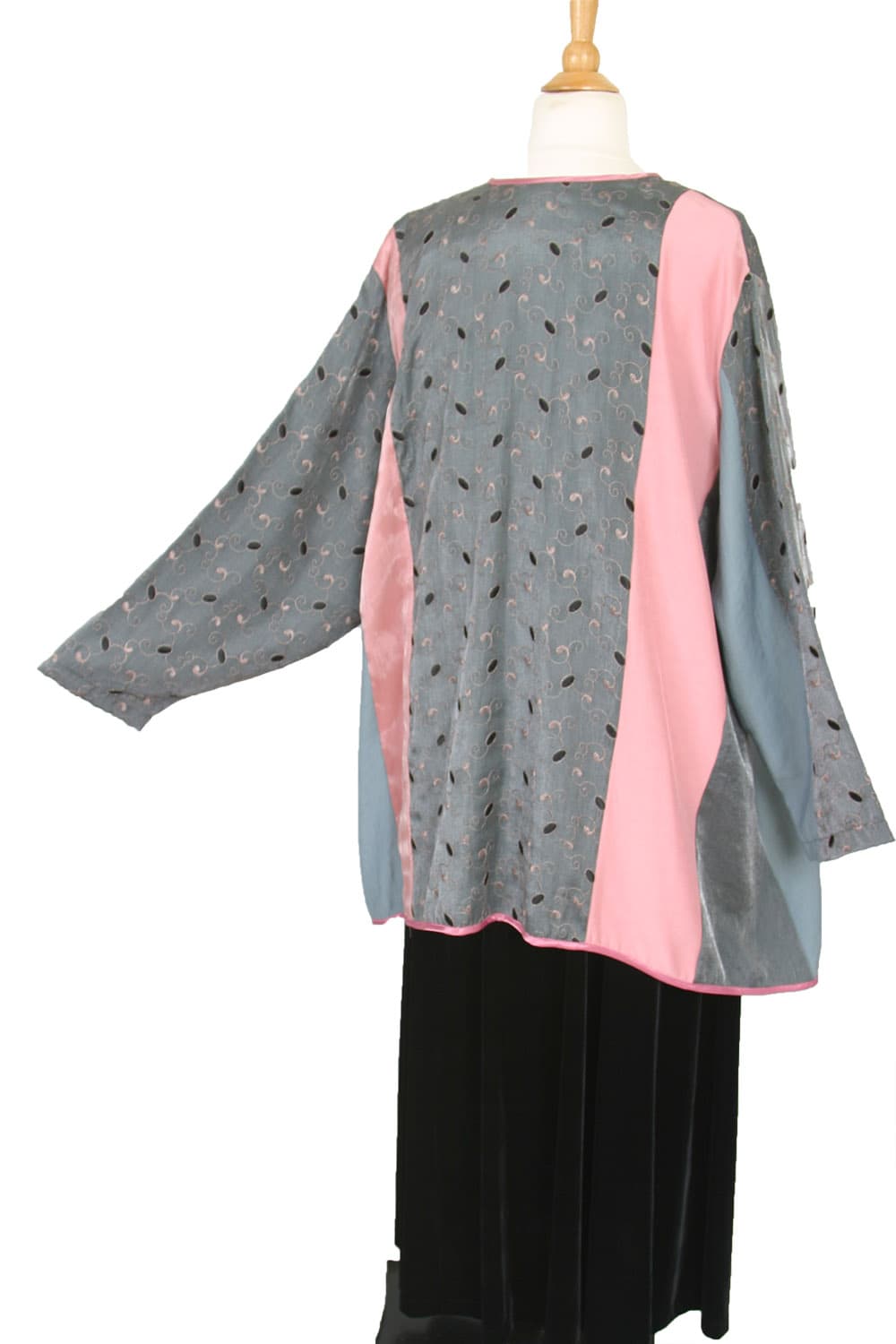 Plus Size Mother Bride Jacket Pink Gray Black 30/32 thumbnail 2
