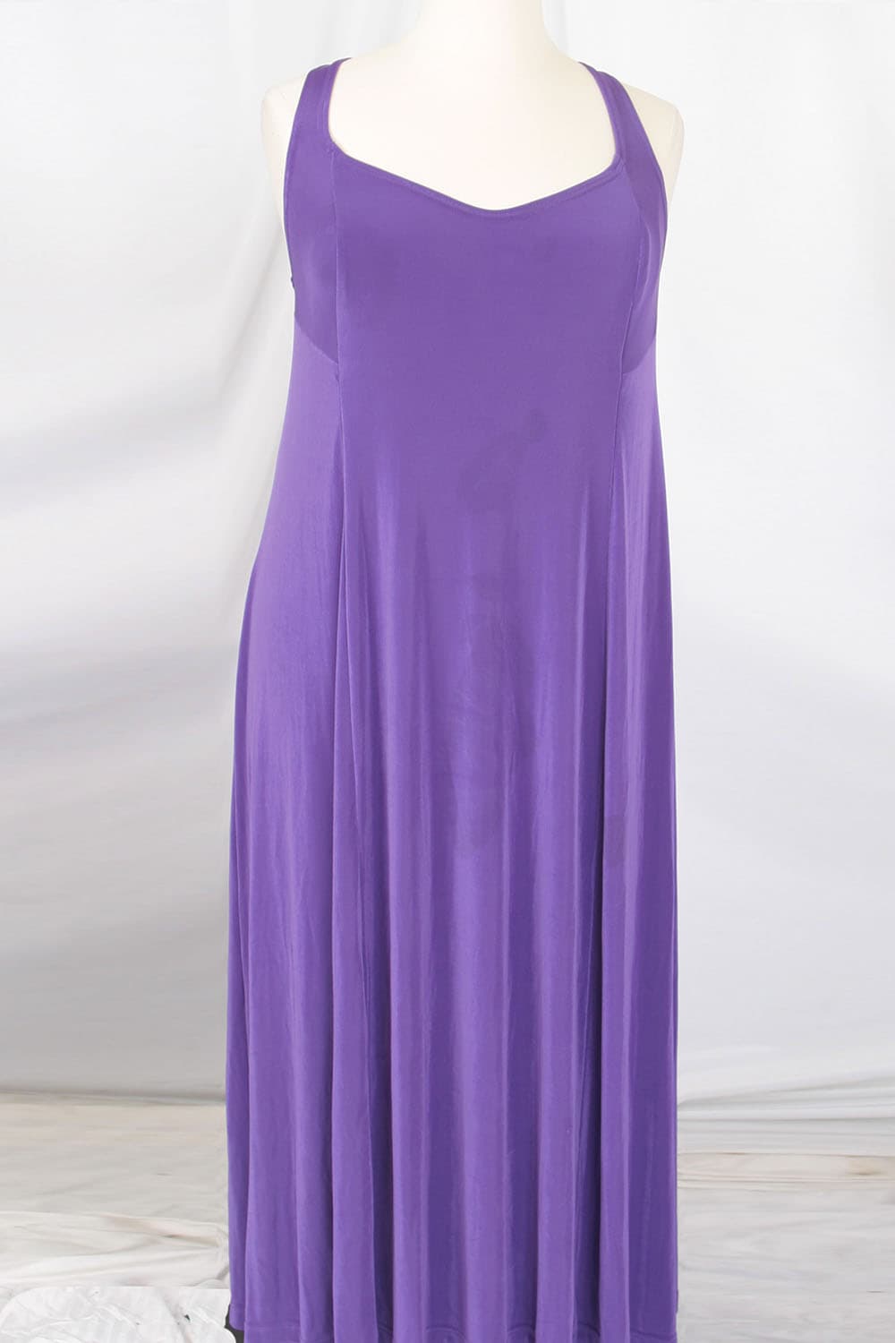 Plus Size Slip Dress Evening Gown Amethyst Slinky 26/28 thumbnail 2