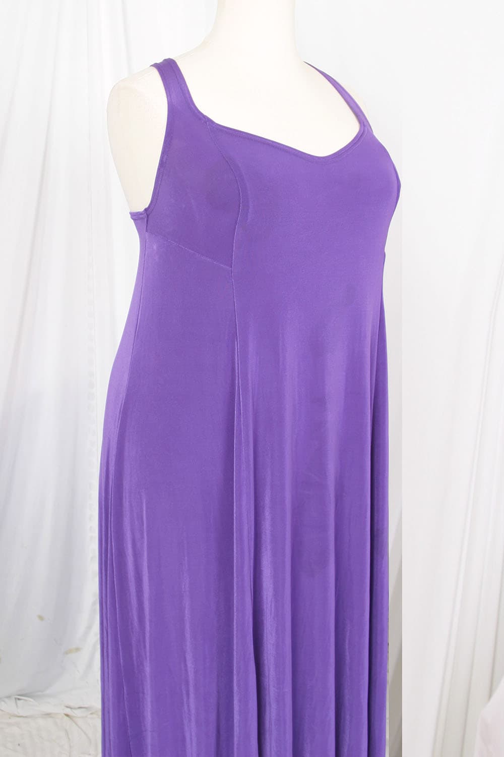 Plus Size Slip Dress Evening Gown Amethyst Slinky 26/28 thumbnail 4