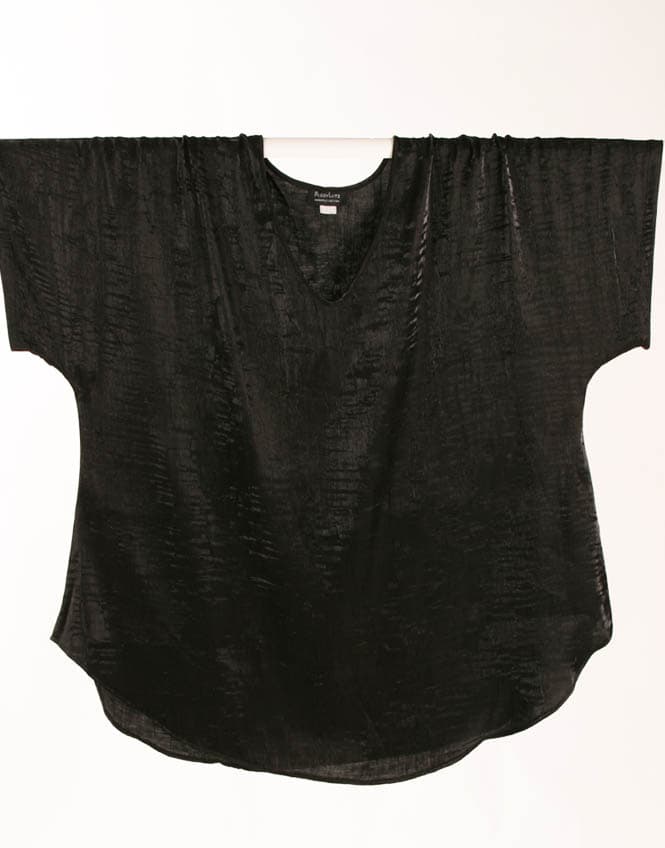 Plus Size Shell Top Black Crinkle Crash 22/24, 26/28 thumbnail 2