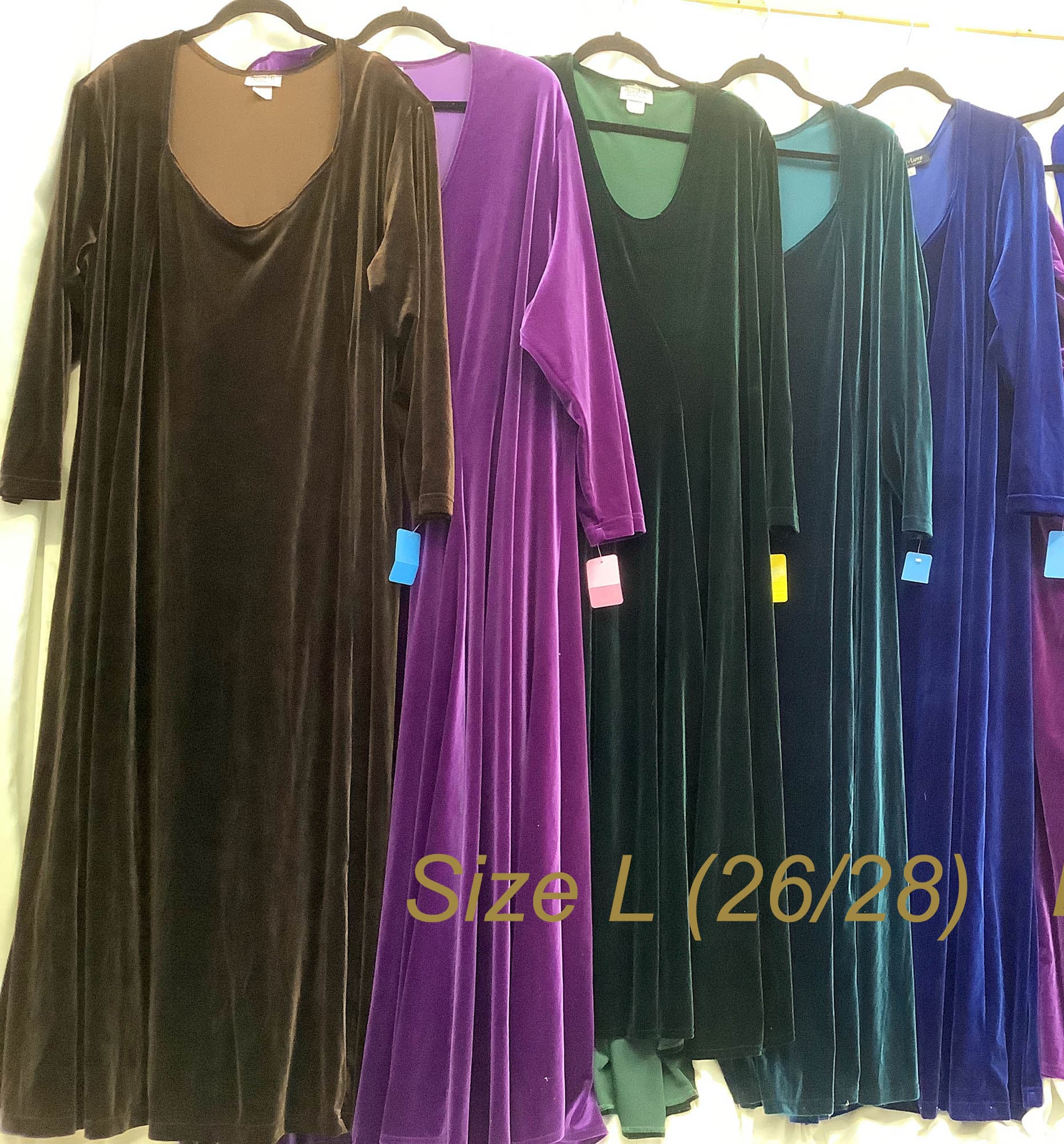 Plus Size Lycra Velvet Sale Dresses for Size L (26/28)