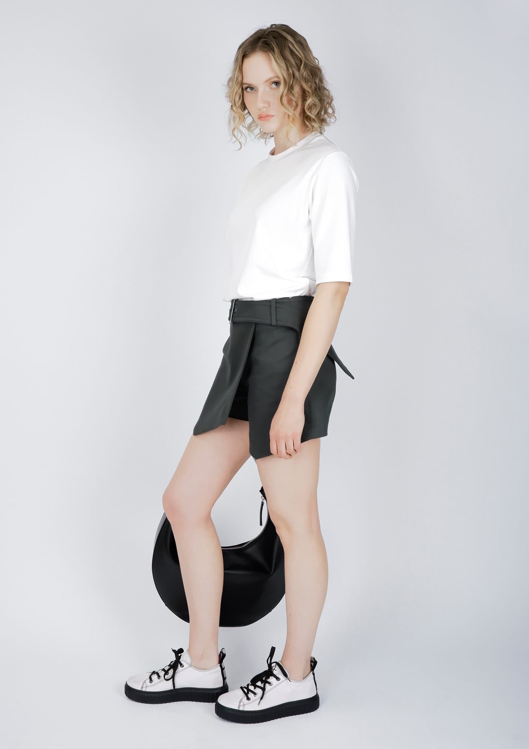 BELTED SKORT DEEP GREEN thumbnail 3