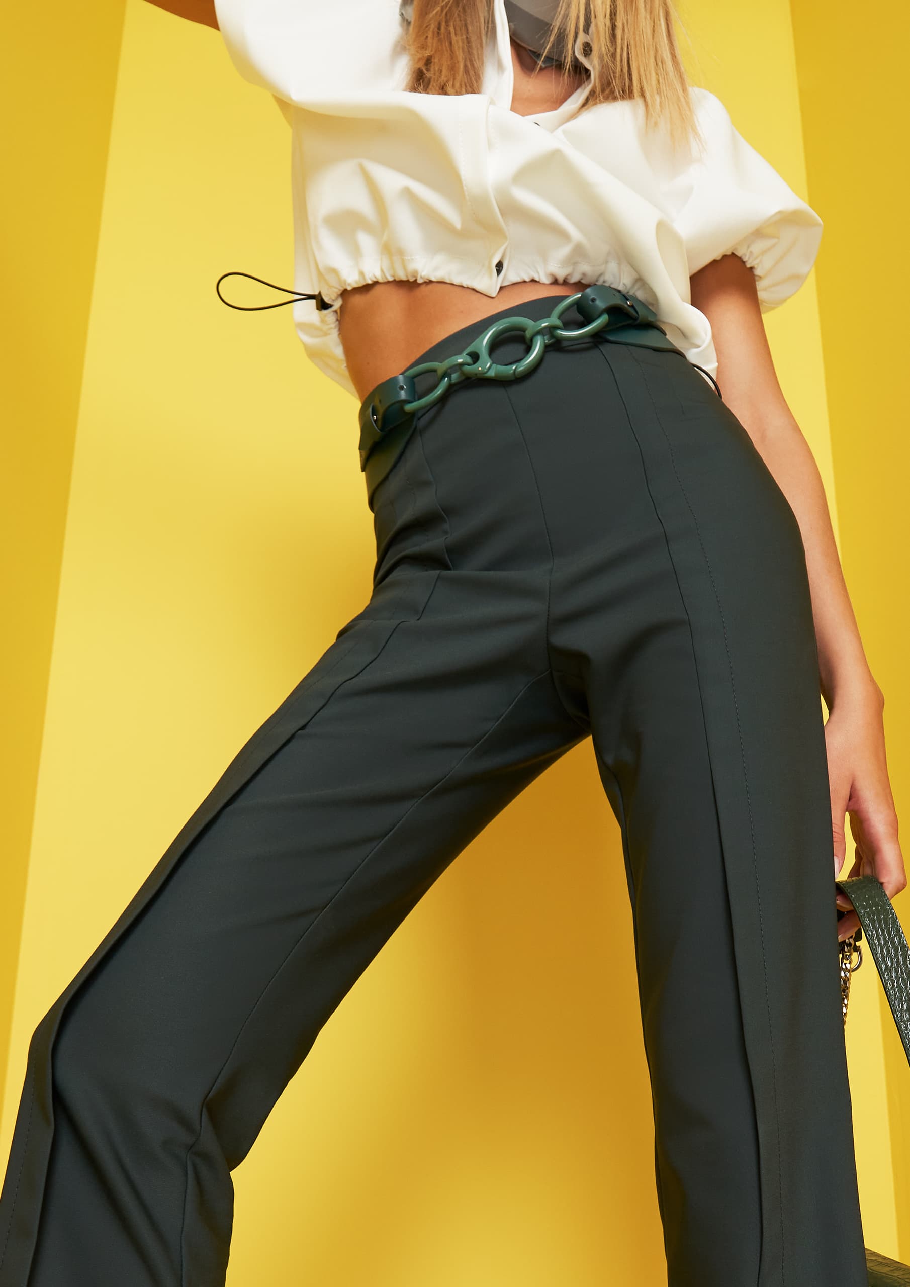 BELT WITH PLASTIC DETAIL GREEN thumbnail 3