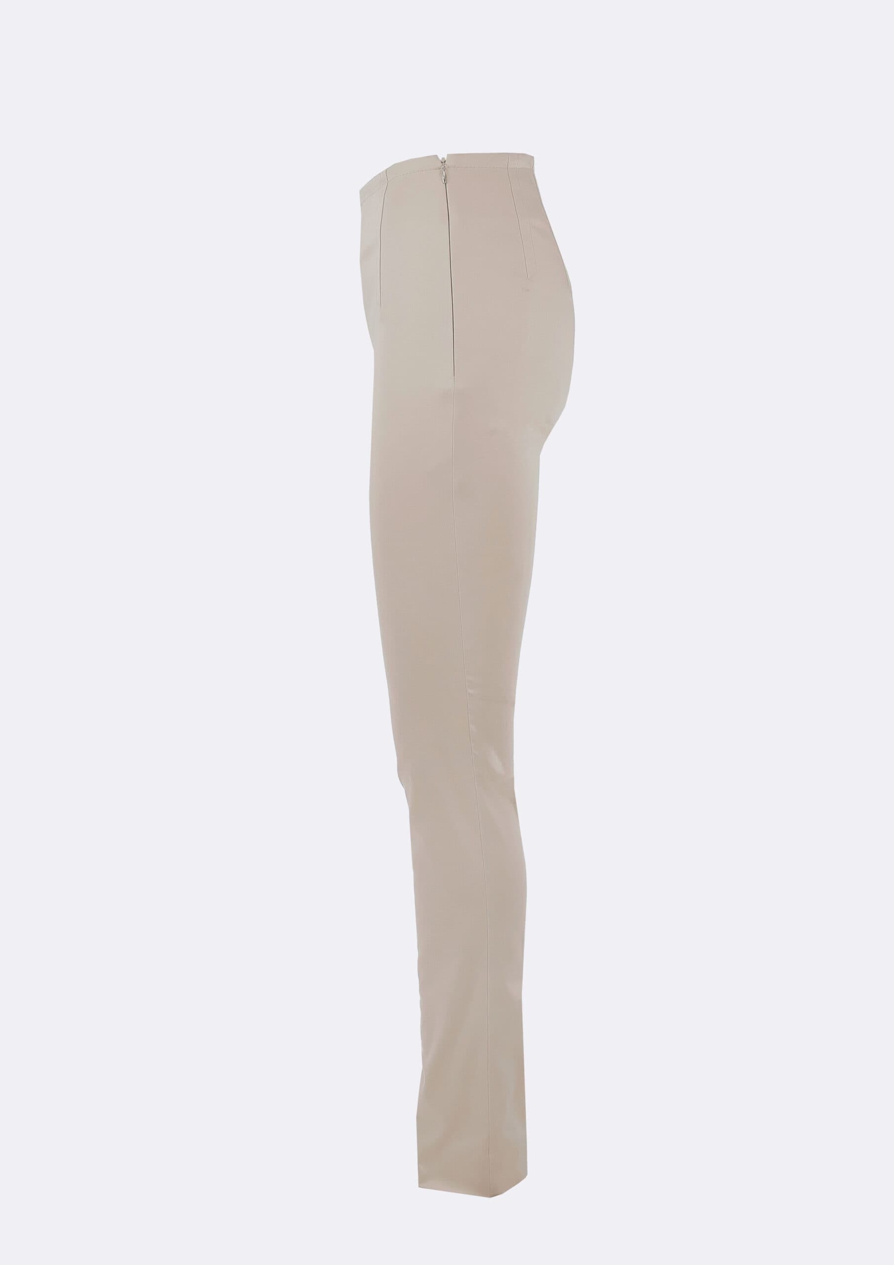 SLIM TROUSERS WITH SPLITS SAND thumbnail 2