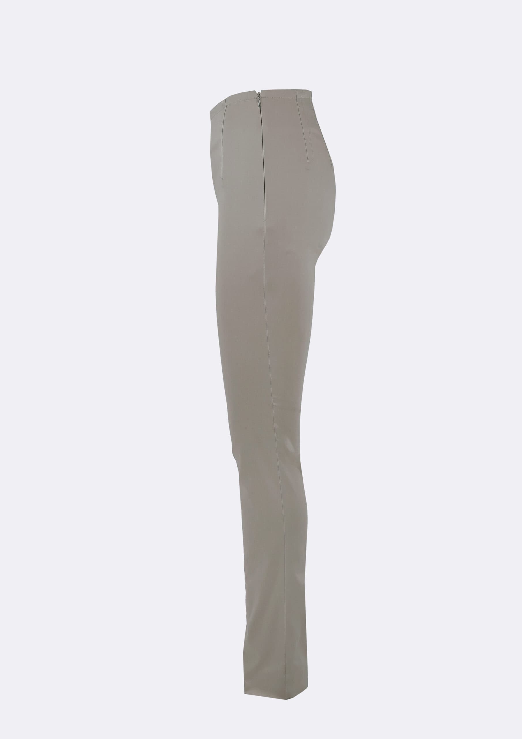 SLIM TROUSERS WITH SPLITS WET SAND thumbnail 2