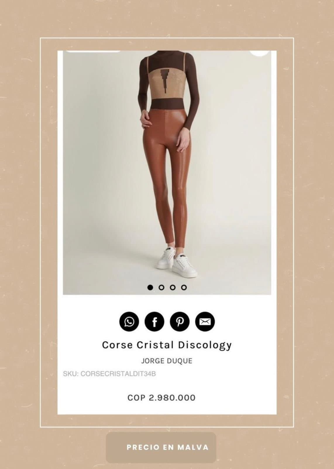 Corset Jorge Duque – Cristal Discology