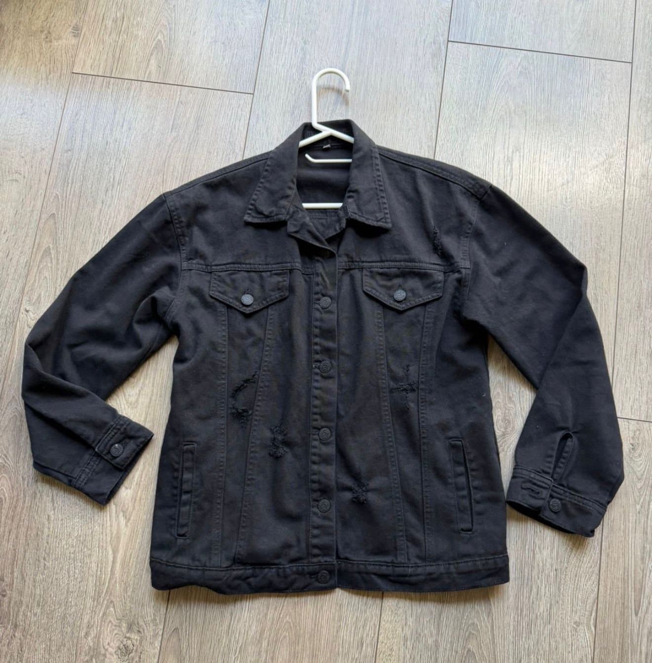 Chaqueta de Jean Negra Denim Wave