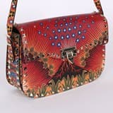 VALENTINO Rockstud Volcano Calfskin Flap Shoulder Bag Red – MSRP $2999 thumbnail 2