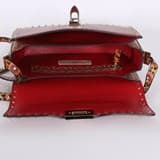 VALENTINO Rockstud Volcano Calfskin Flap Shoulder Bag Red – MSRP $2999 thumbnail 4