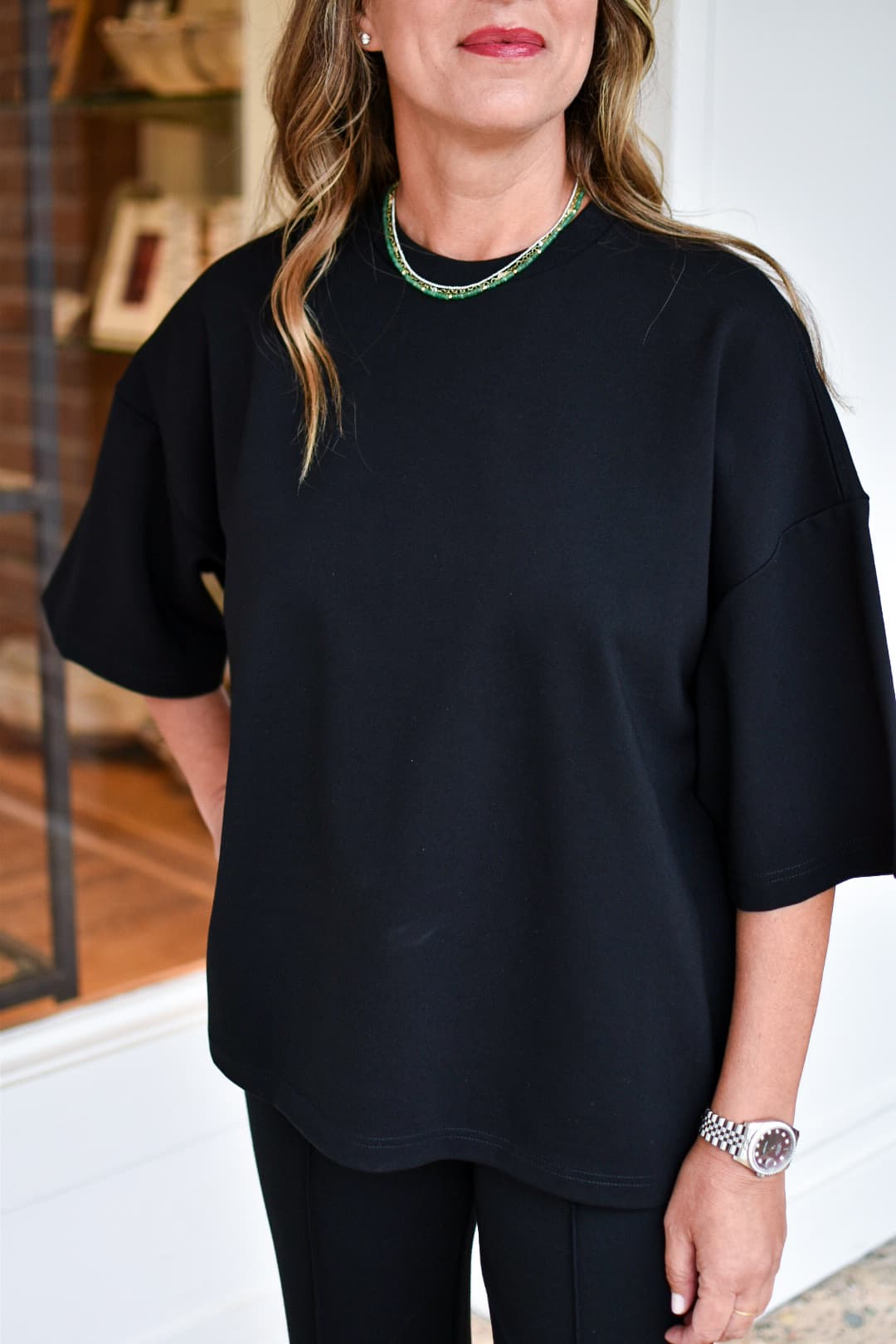 STAUD Binoche Top in Black