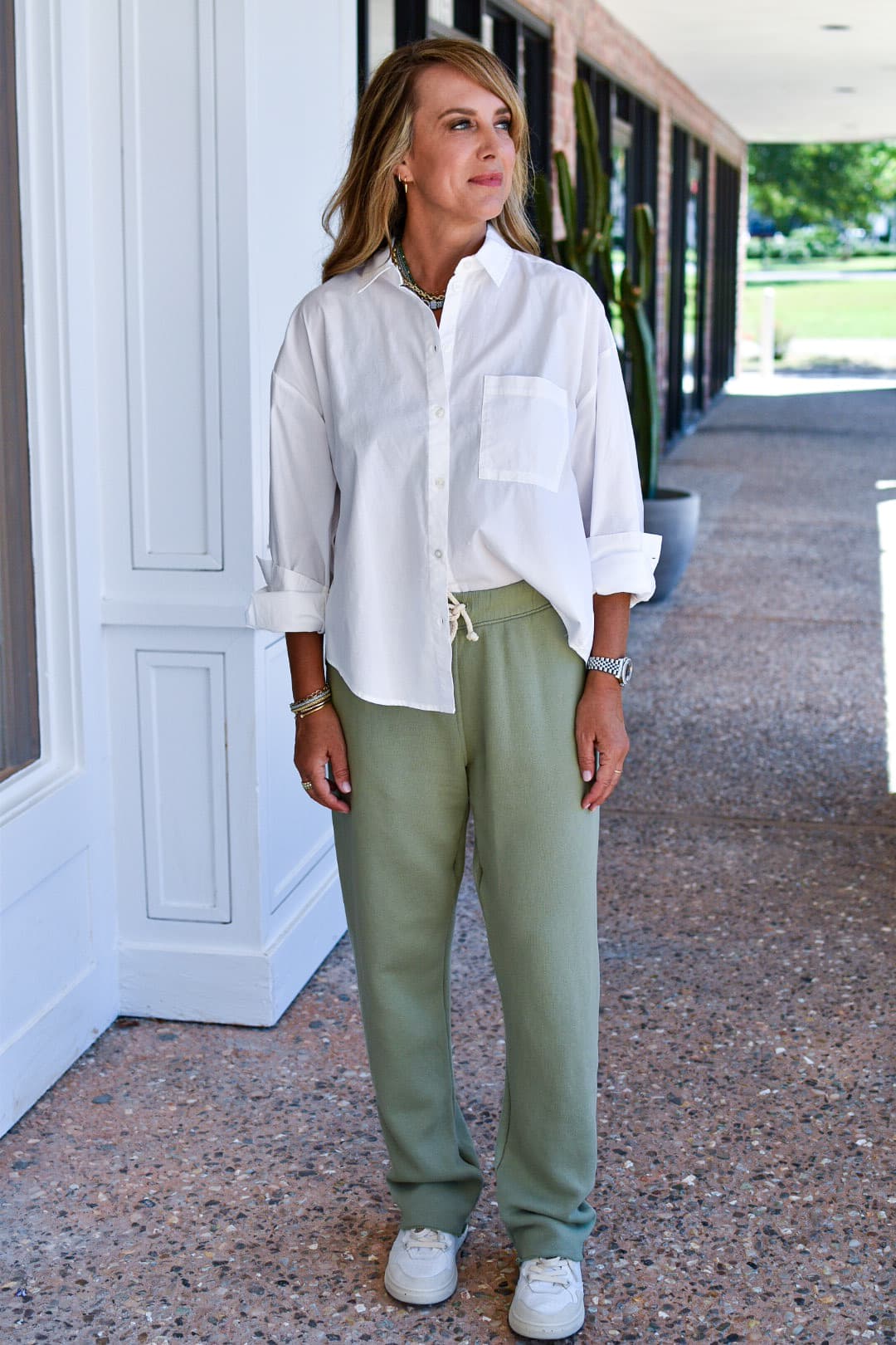 PISTOLA Sloane Top in Le Blanc