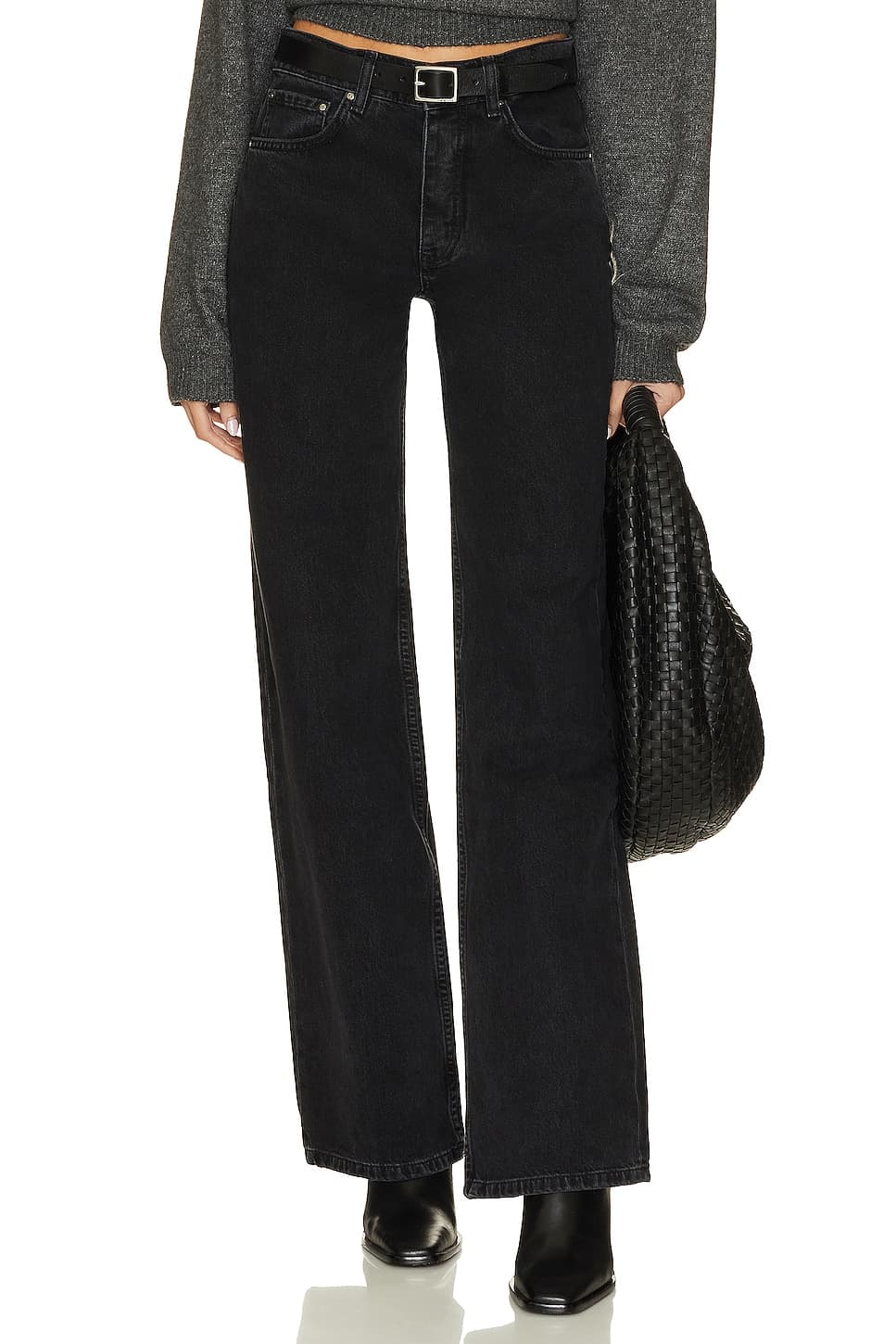 ANINE BING Hugh Jean in Vintage Black