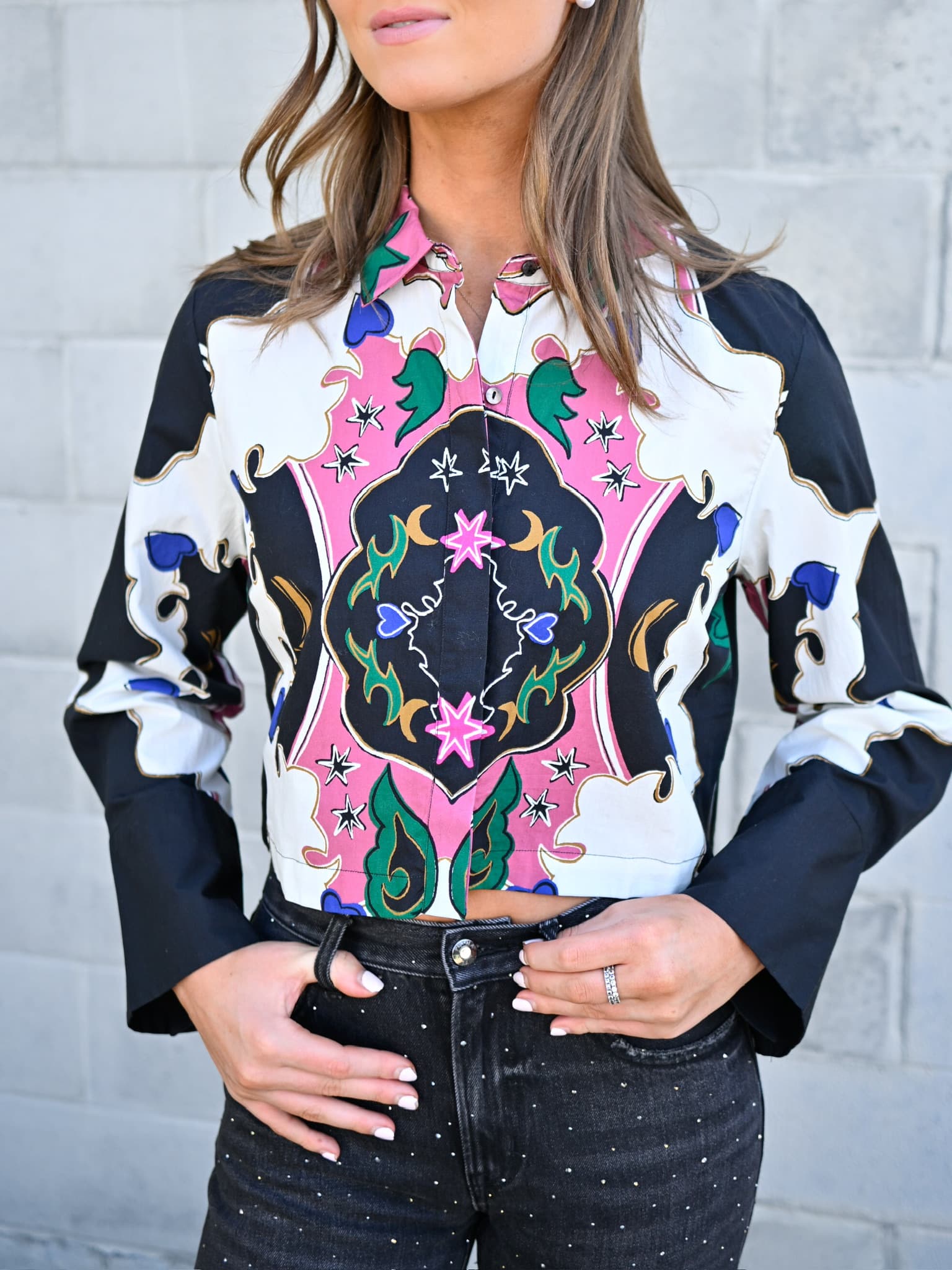 CLEOBELLA Zoya Blouse in Estelar Print