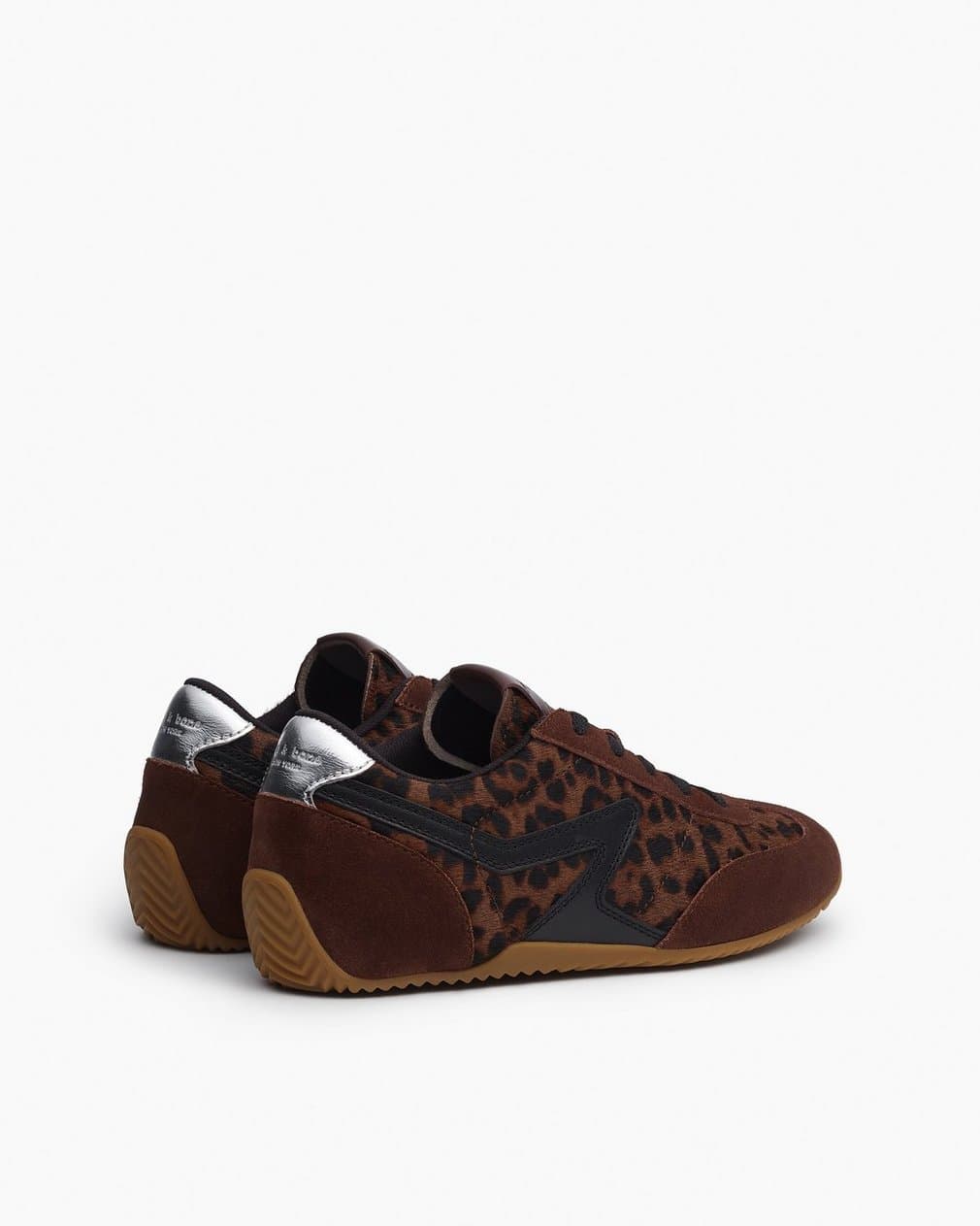rag & bone Ultra Slim Retro Runner Sneakers in Leopard Mocha thumbnail 2