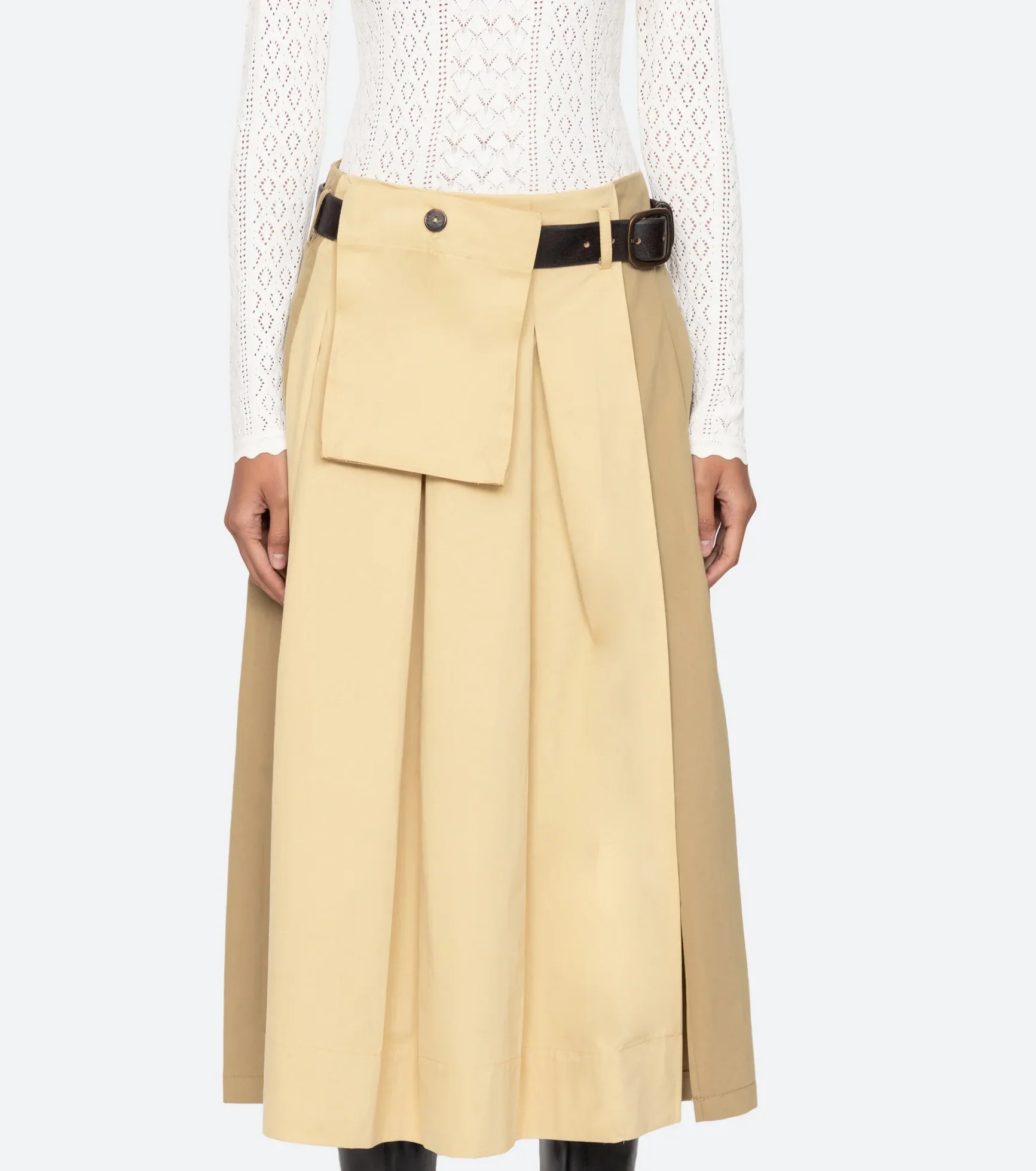 SEA Andrea Workwear Skirt in Multi