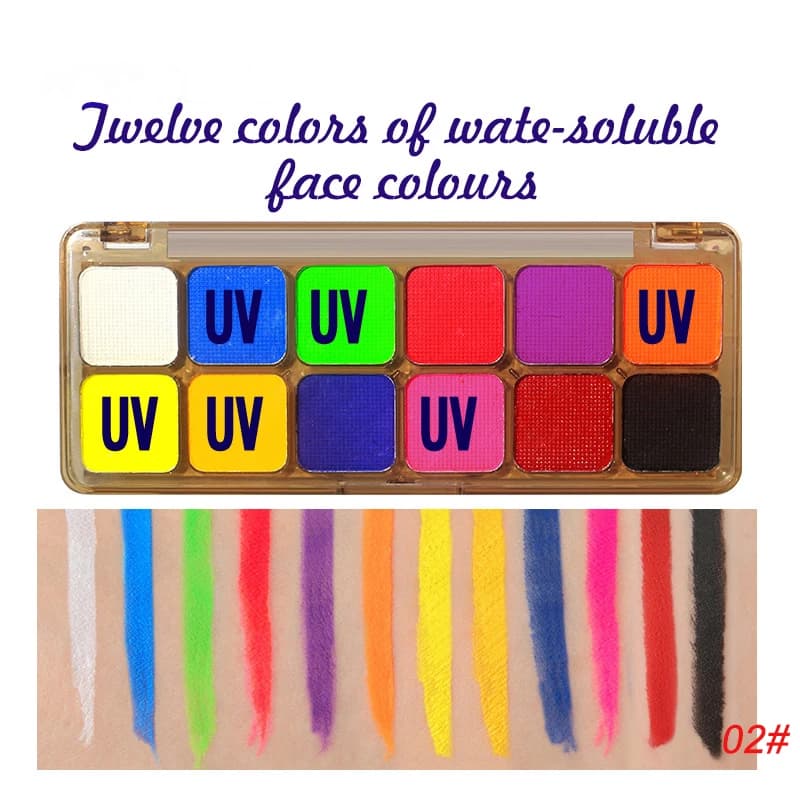 Face Paint Palette Non Toxic Safe Halloween Black White Facial Body Painted Paste Children’s Face Paints Makeup Set Beauty Tool thumbnail 4